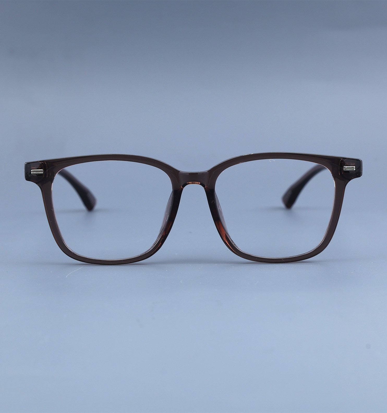 OG Smoky Crystal Full Rim Square Eyeglasses for Men
