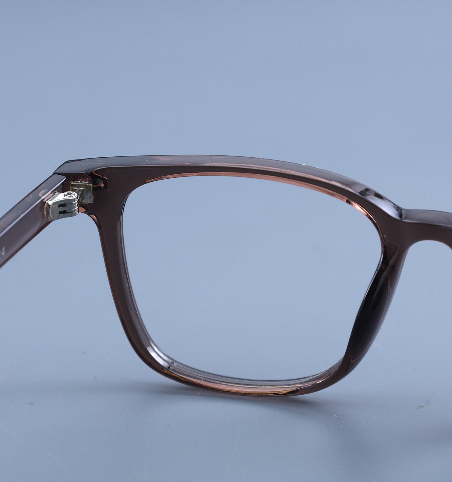 OG Smoky Crystal Full Rim Square Eyeglasses for Men