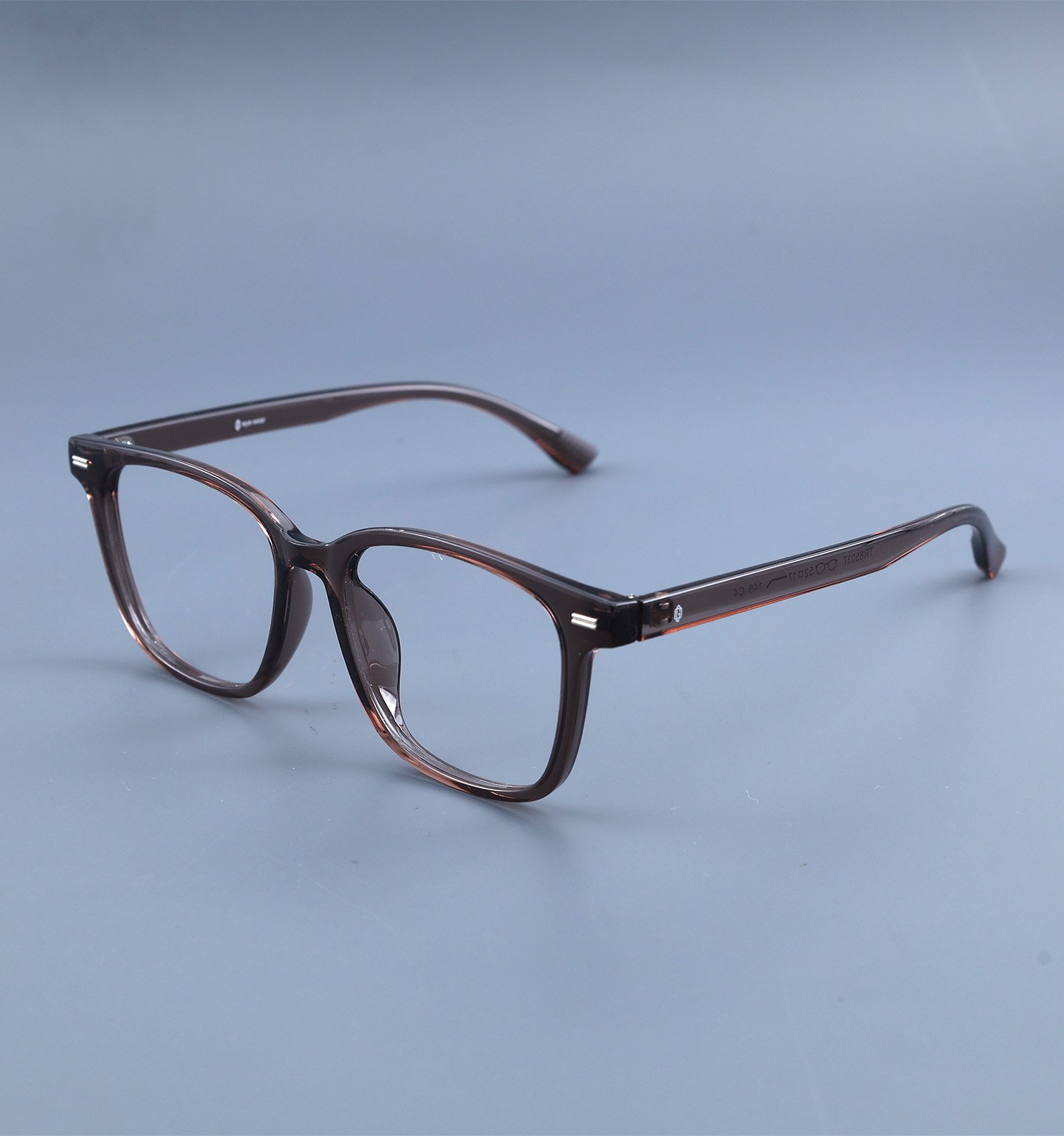 OG Smoky Crystal Full Rim Square Eyeglasses for Men