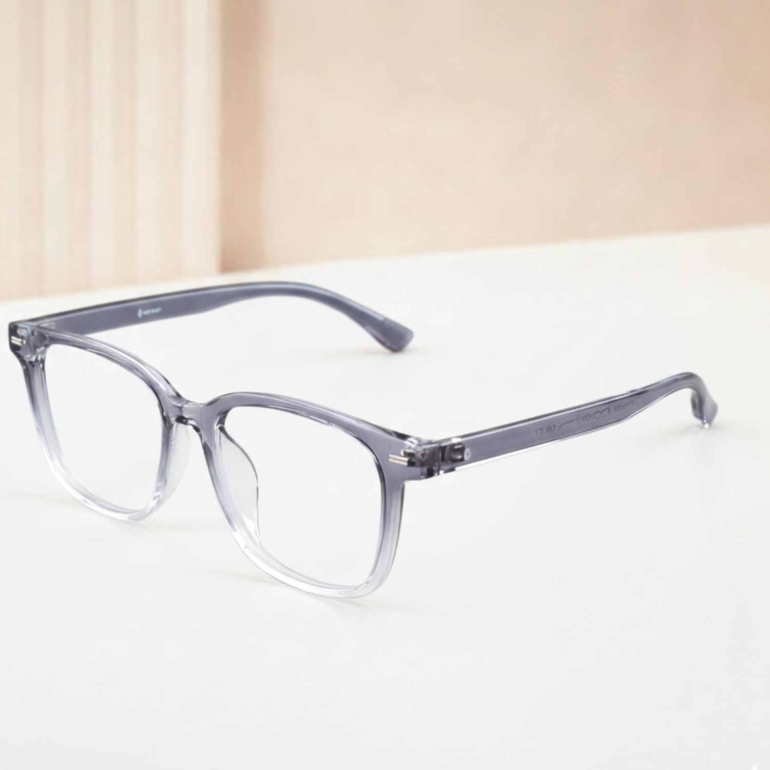 OG Smoky Crystal Full Rim Square Eyeglasses for Men