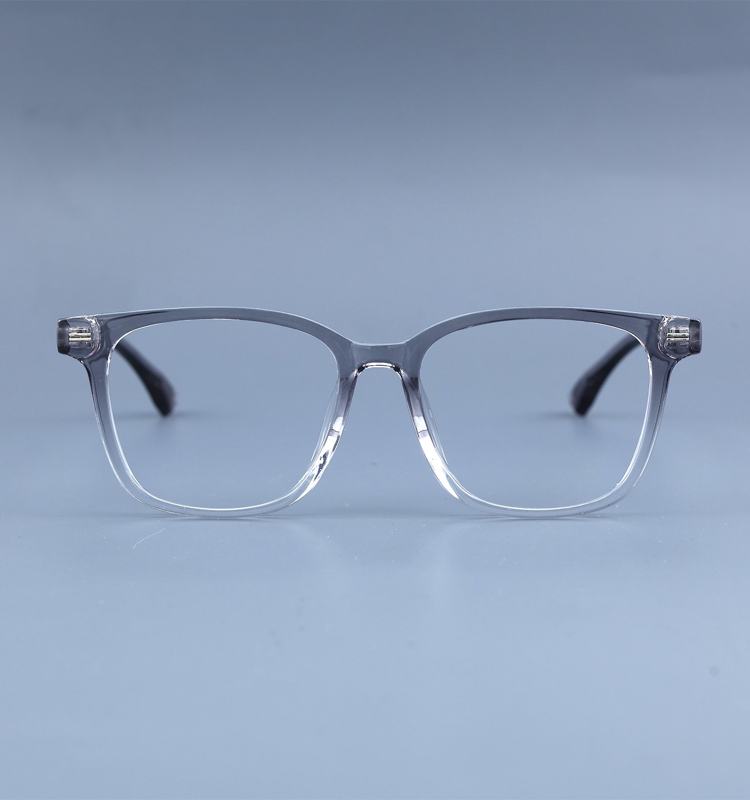 OG Smoky Crystal Full Rim Square Eyeglasses for Men