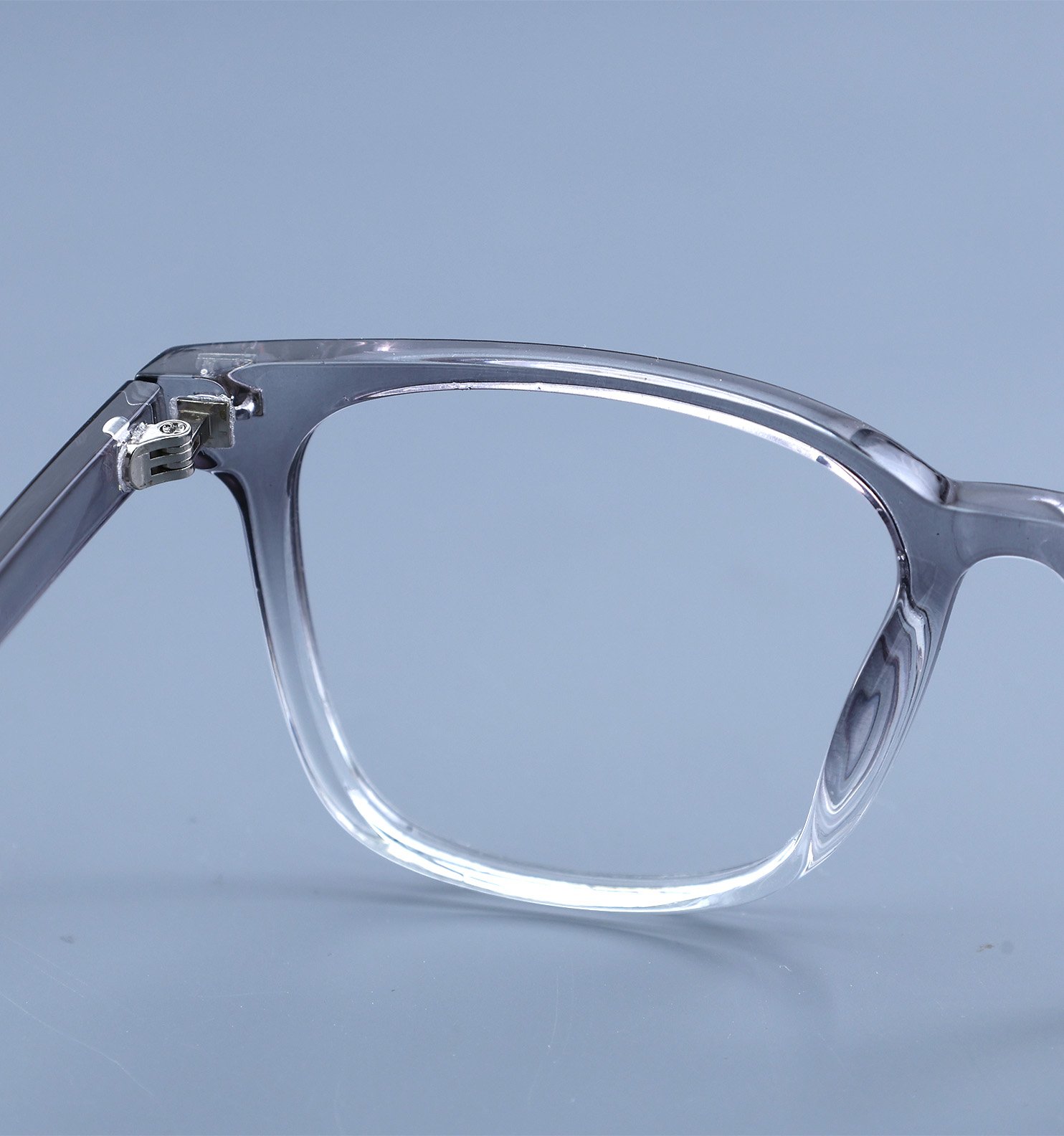 OG Smoky Crystal Full Rim Square Eyeglasses for Men