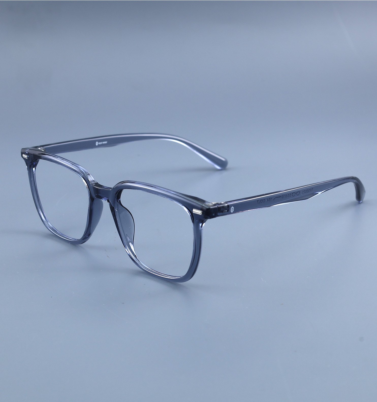 OG Smoky Crystal Full Rim Square Eyeglasses for Men