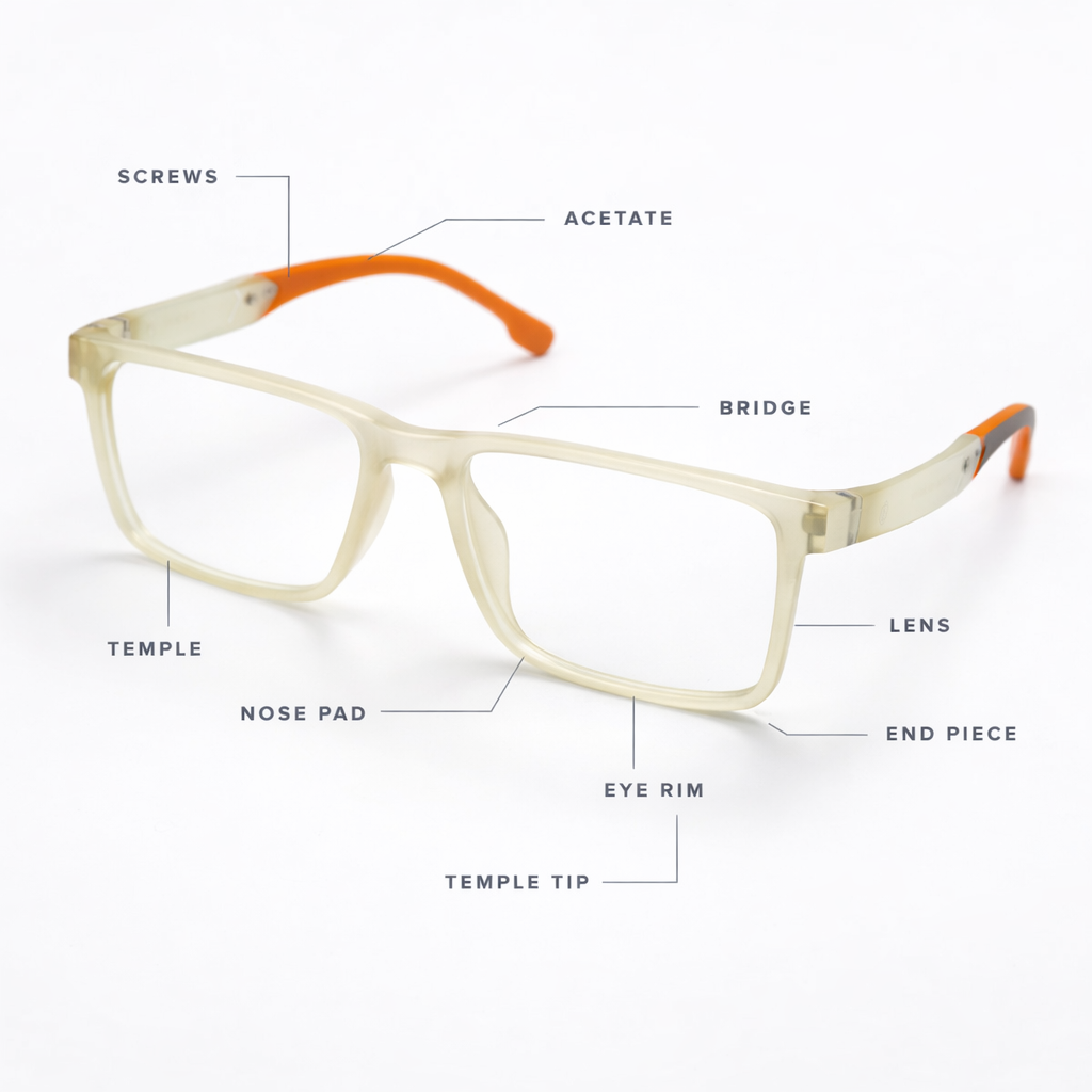 OG SolidX Full Rim Square Eyeglasses | Premium Durable Optical Frame
