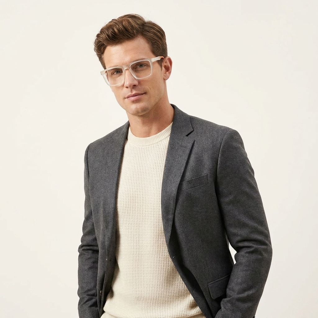 OG Square Active Full Rim Eyeglasses for Men | Sporty Square Frame
