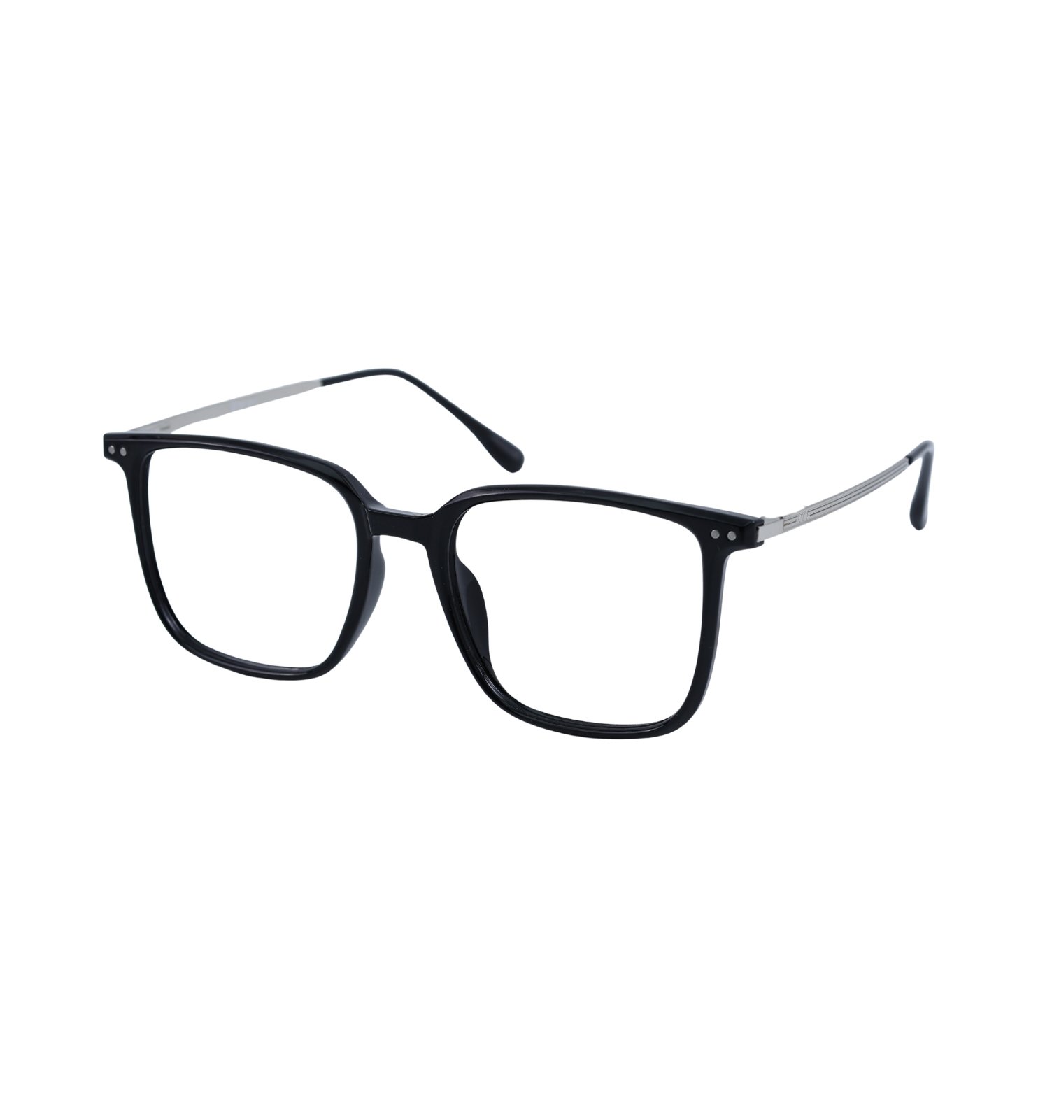 OG Square Everyday Full Rim Optical Frame – Black & Pink | Unisex Daily Wear Eyeglasses