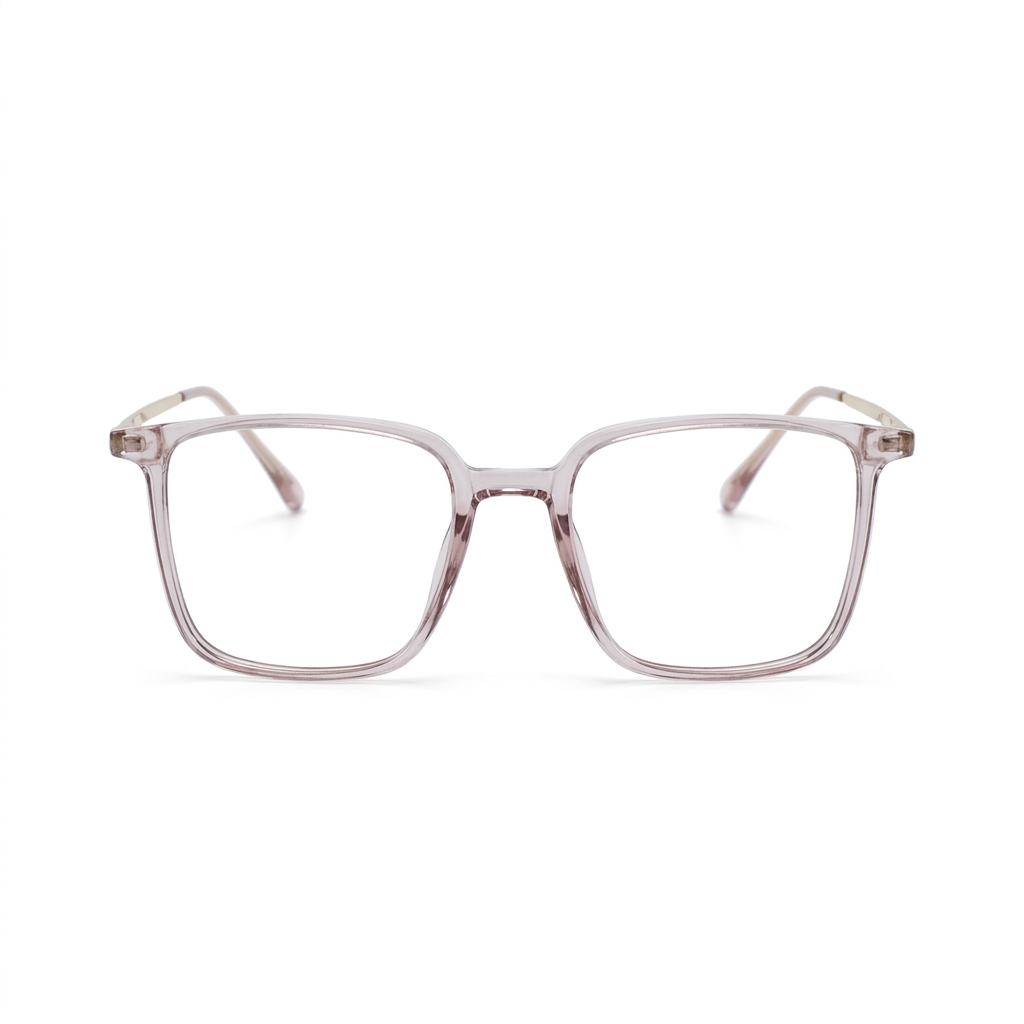 OG Square Everyday Full Rim Optical Frame – Black & Pink | Unisex Daily Wear Eyeglasses