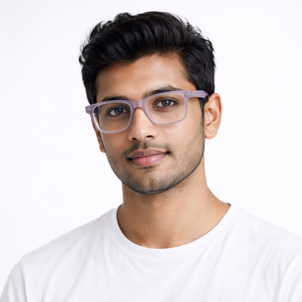 OG Square Frame Eyeglasses | Classic Full Rim Optical Frame for Men