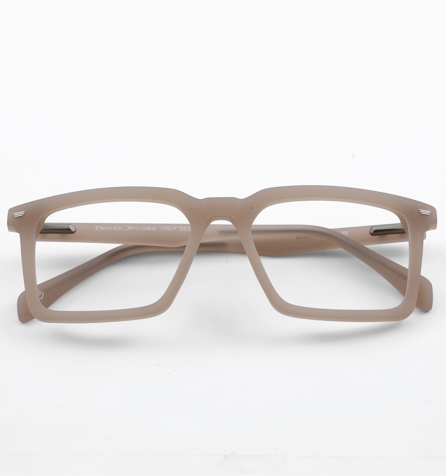 OG Square Modern Full Rim Eyeglasses for Men & Women – Brown & Grey