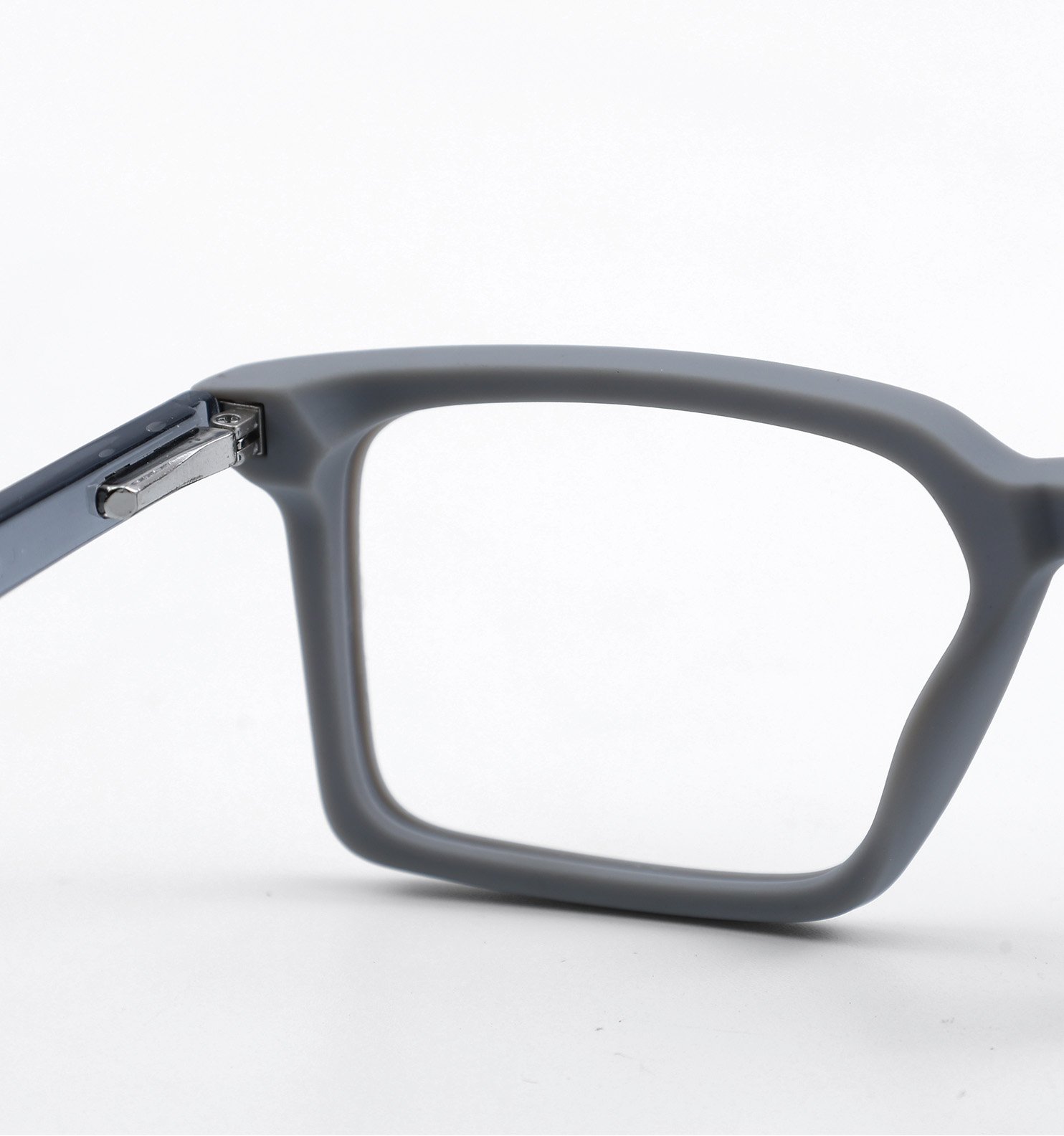 OG Square Modern Full Rim Eyeglasses for Men & Women – Brown & Grey