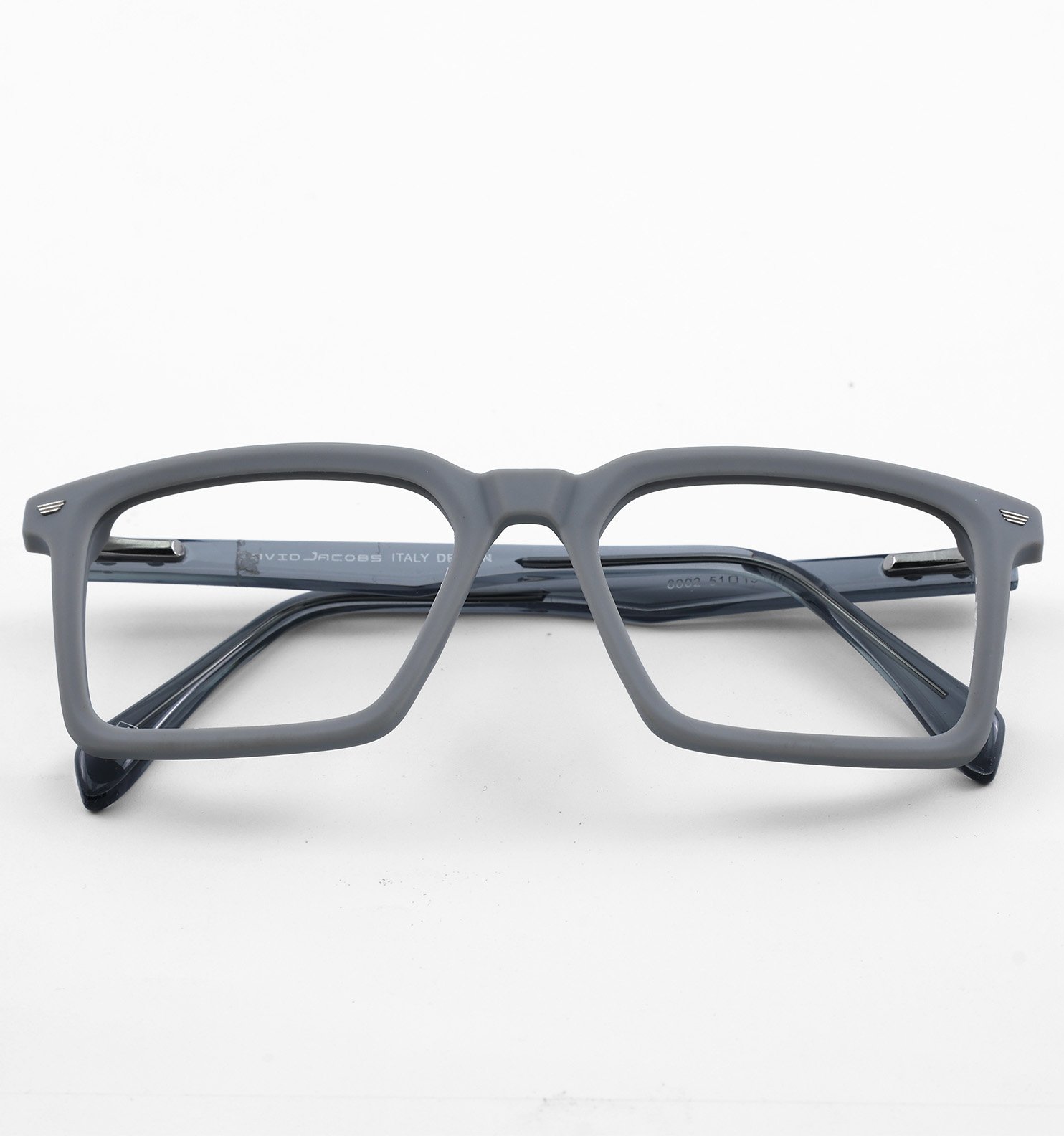 OG Square Modern Full Rim Eyeglasses for Men & Women – Brown & Grey