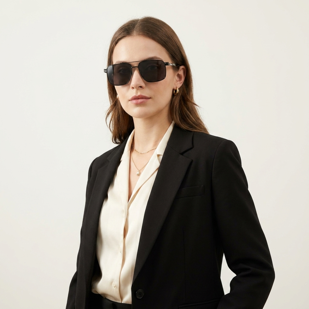 OG Stealth Clip-On | Matte Black Magnetic Clip-On Sunglasses with Floating Brow Bar & Ultra-Slim Titanium Design