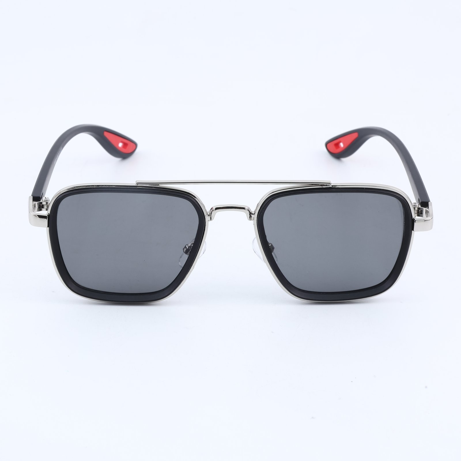 OG Steel Shadow | Silver Frame Square Aviator Sunglasses