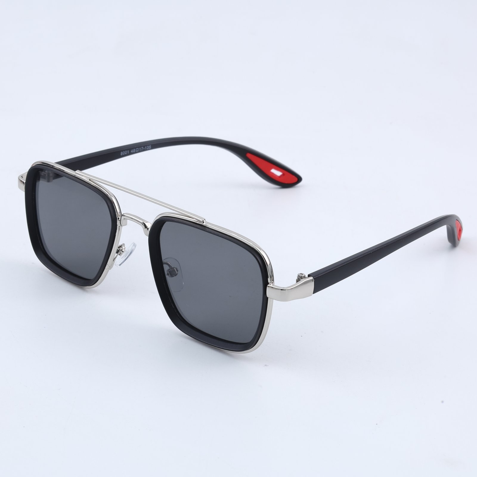 OG Steel Shadow | Silver Frame Square Aviator Sunglasses