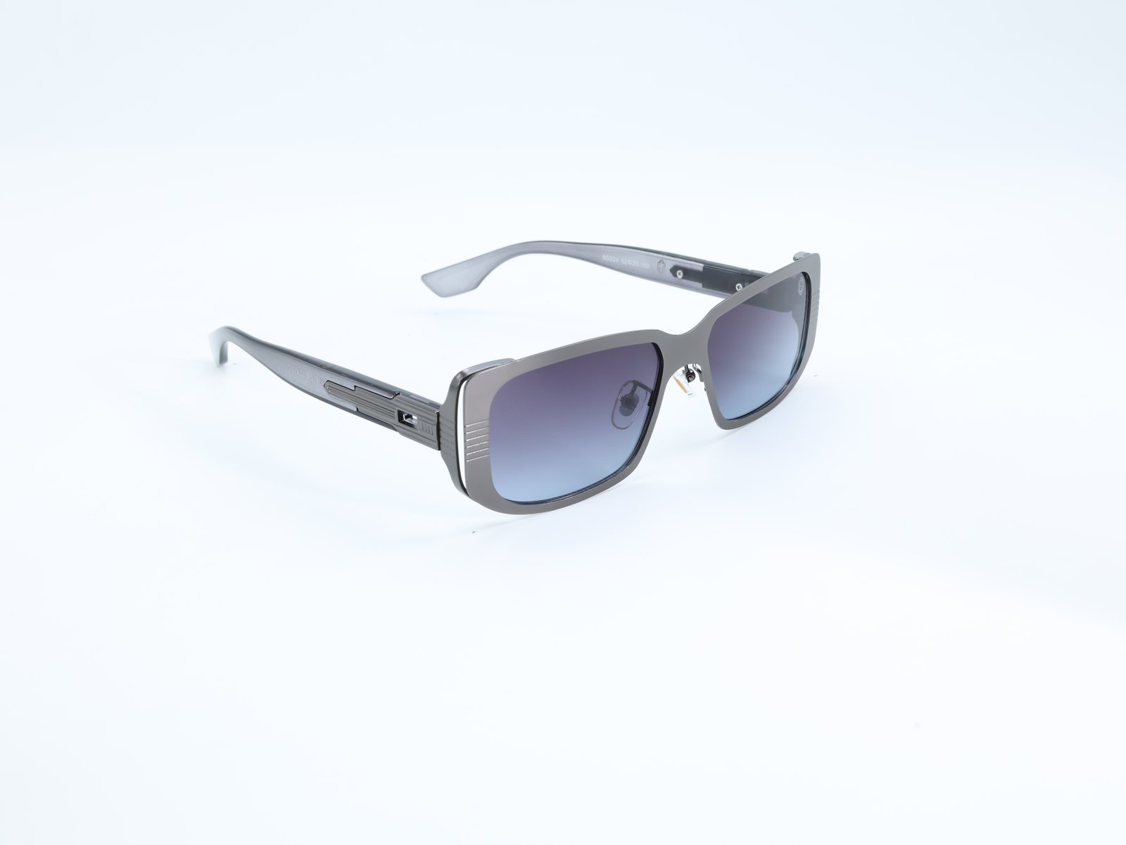OG Titan Drift | Gunmetal Shield Blue Gradient Sunglasses