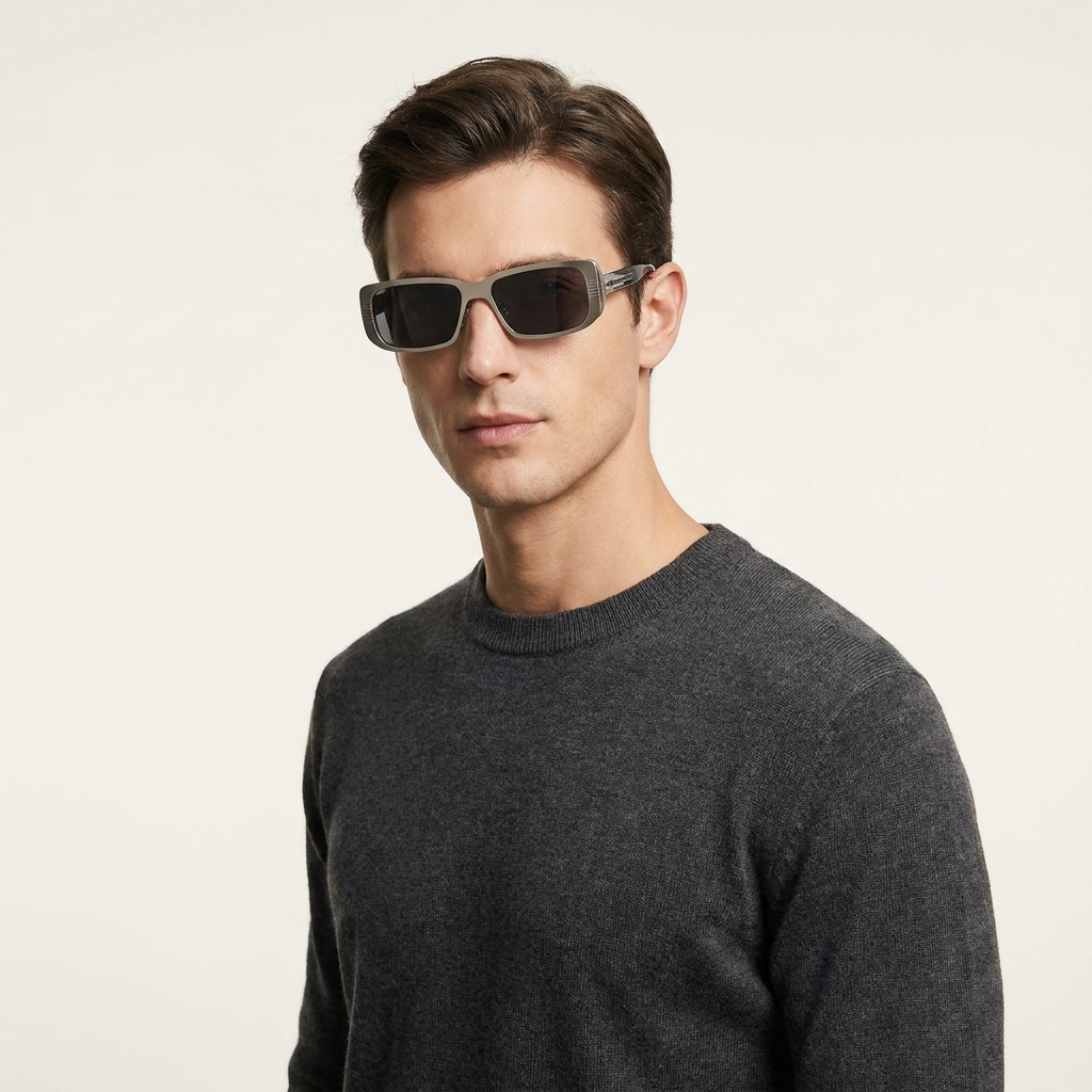 OG Titan Drift | Gunmetal Shield Blue Gradient Sunglasses