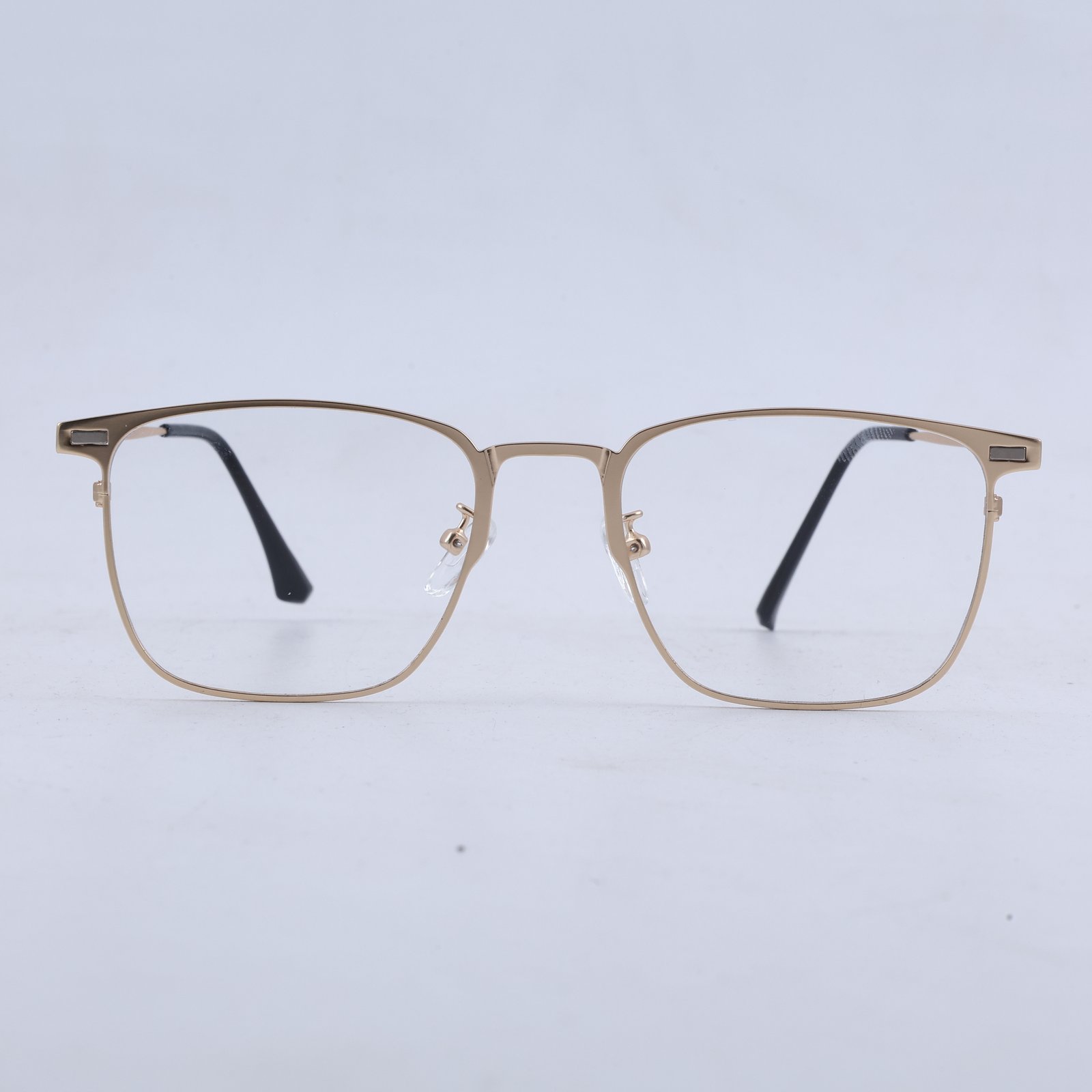 OG Titan Flex | Luxury Gold Magnetic Clip-On Square Eyeglasses with Interchangeable Sun & Night Driving Lenses