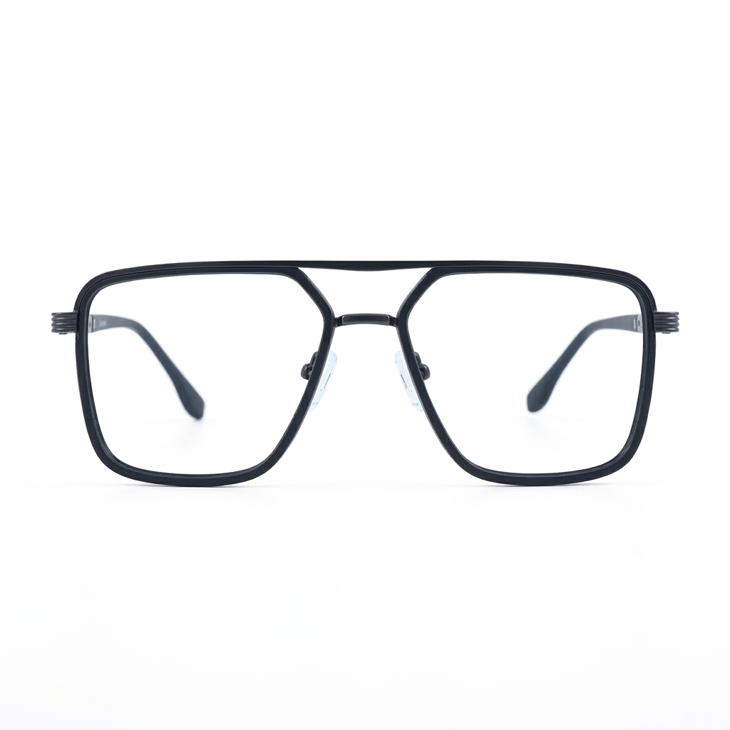 OG Titan Men’s Eyeglasses | Premium Metal Square Optical Frame