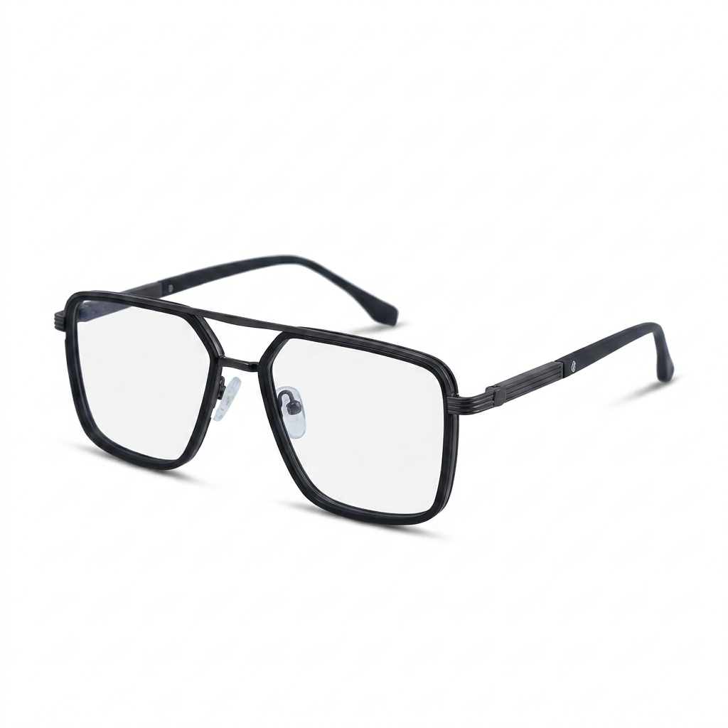 OG Titan Men’s Eyeglasses | Premium Metal Square Optical Frame