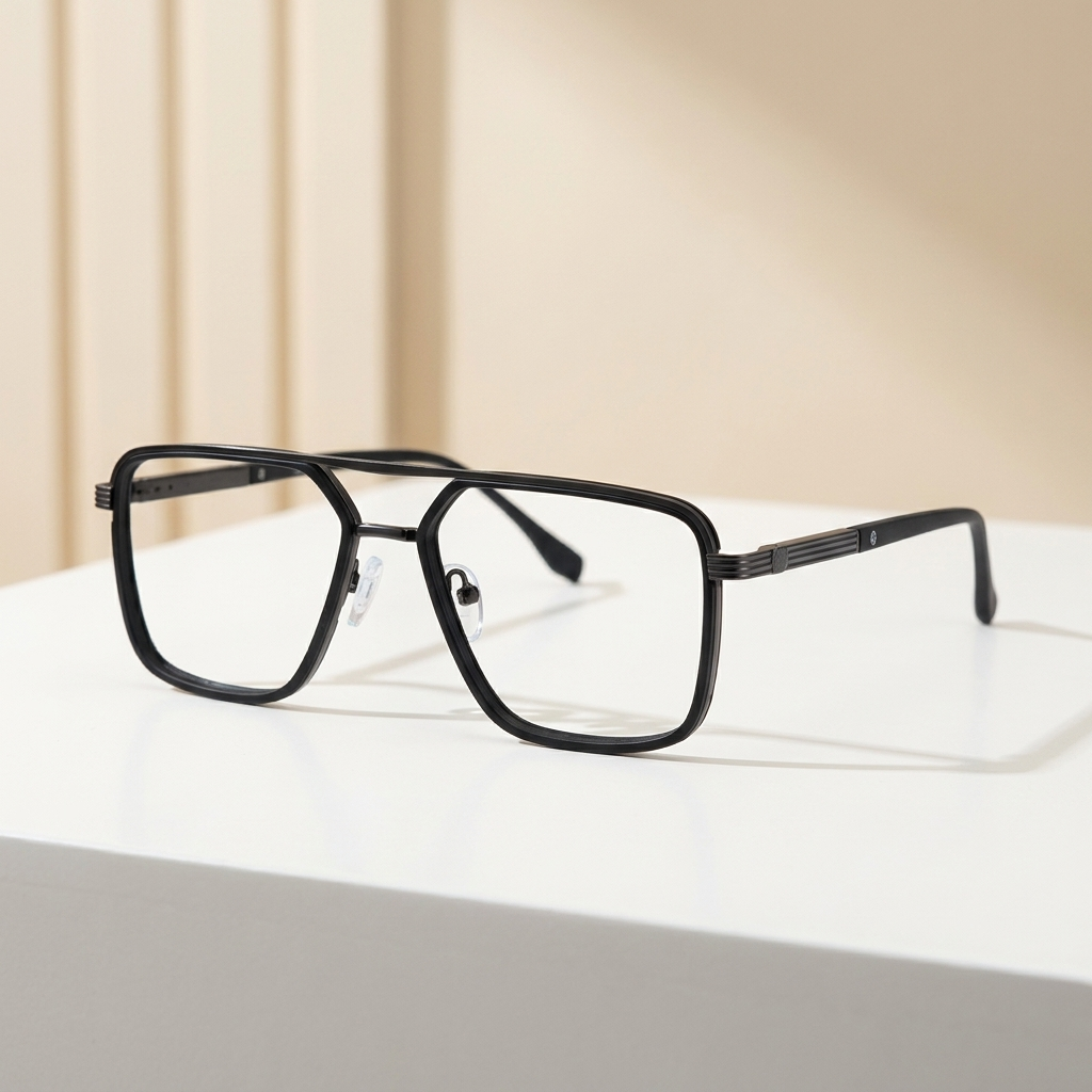 OG Titan Men’s Eyeglasses | Premium Metal Square Optical Frame