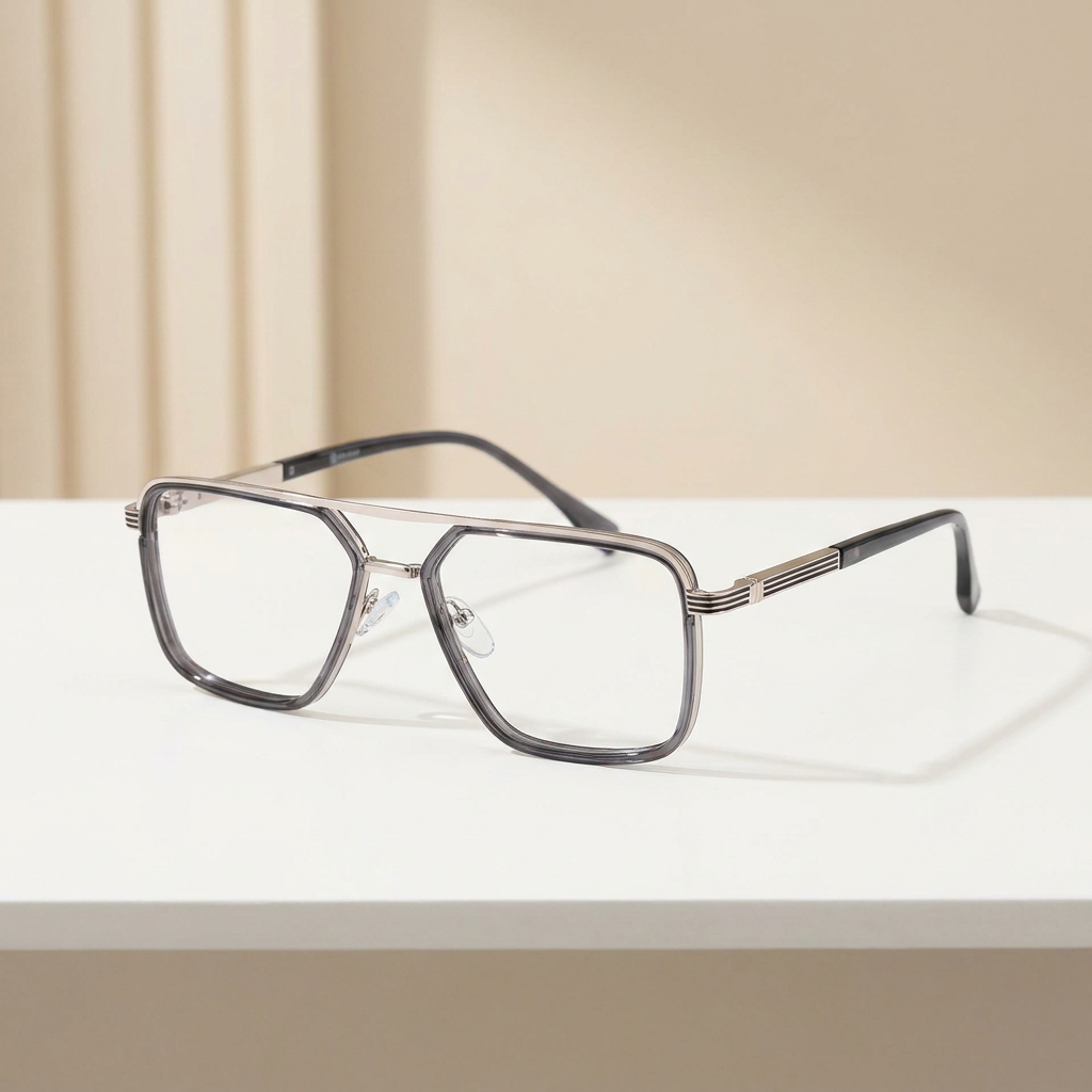 OG Titan Men’s Eyeglasses | Premium Metal Square Optical Frame