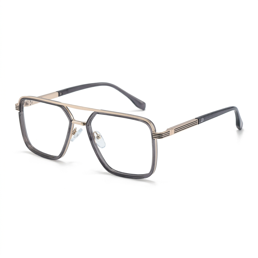 OG Titan Men’s Eyeglasses | Premium Metal Square Optical Frame