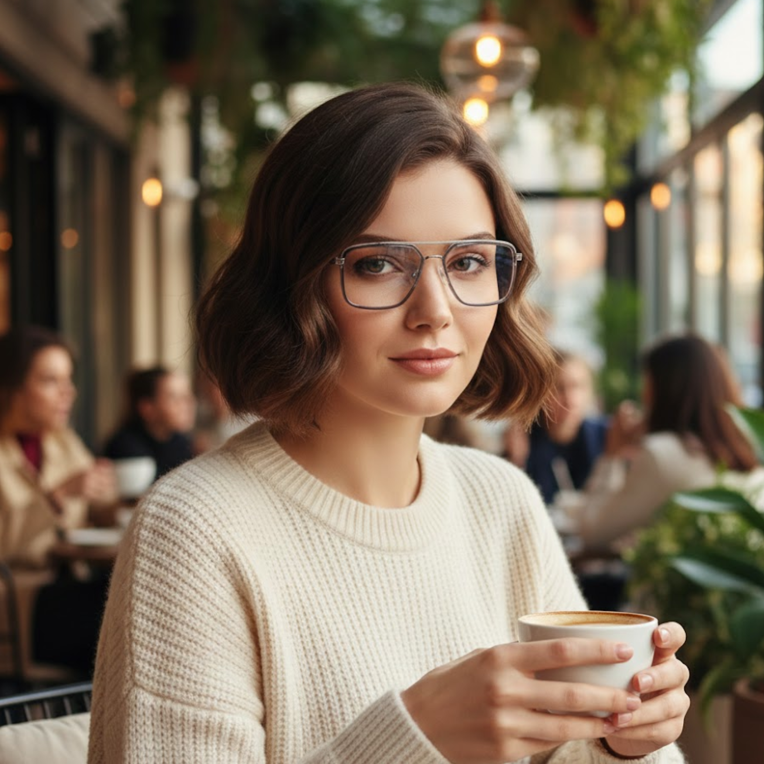 OG Titan Men’s Eyeglasses | Premium Metal Square Optical Frame in Black & Violet