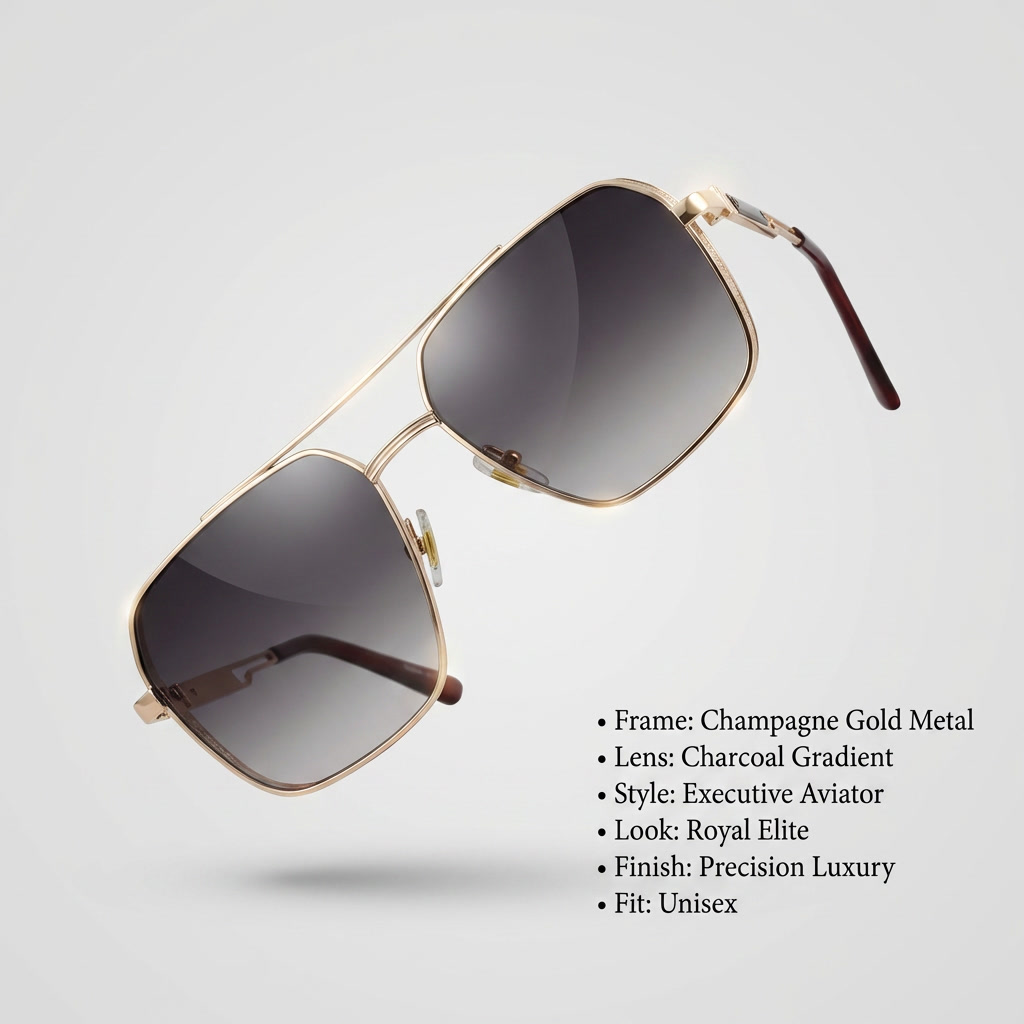 OG Titan Royale | Gunmetal Navigator Grey Gradient Sunglasses