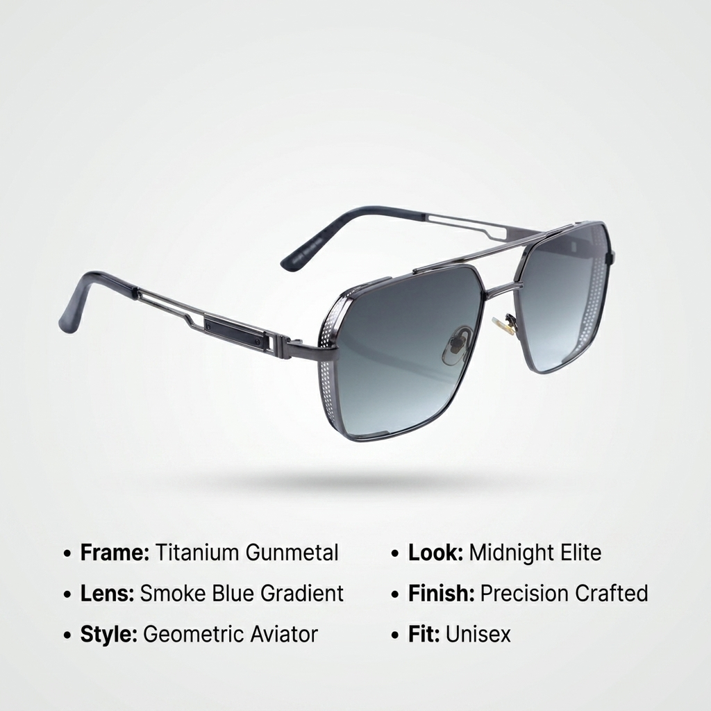 OG Titan Royale | Gunmetal Navigator Grey Gradient Sunglasses