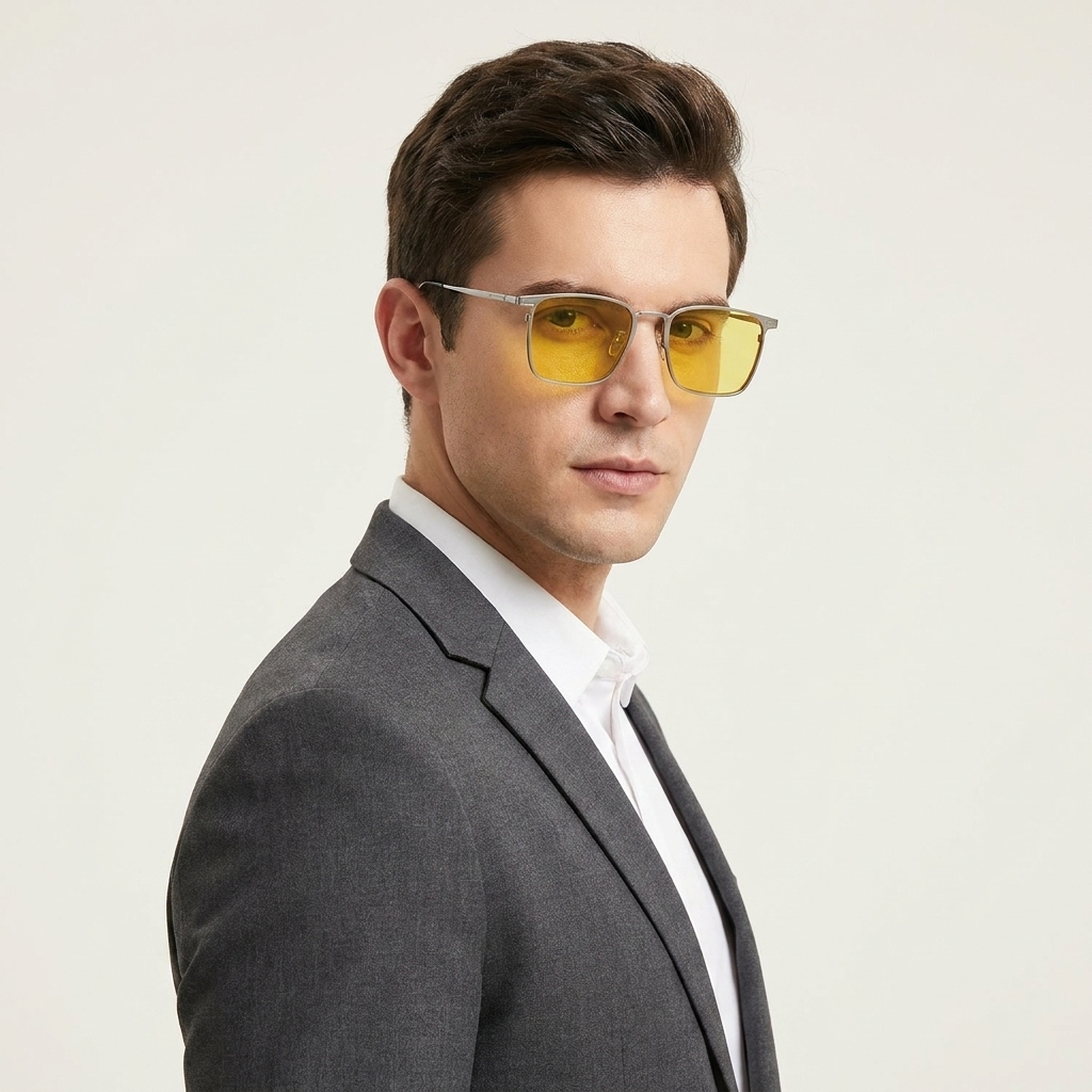 OG Titanium Eclipse | Premium Silver Magnetic Clip-On Eyewear