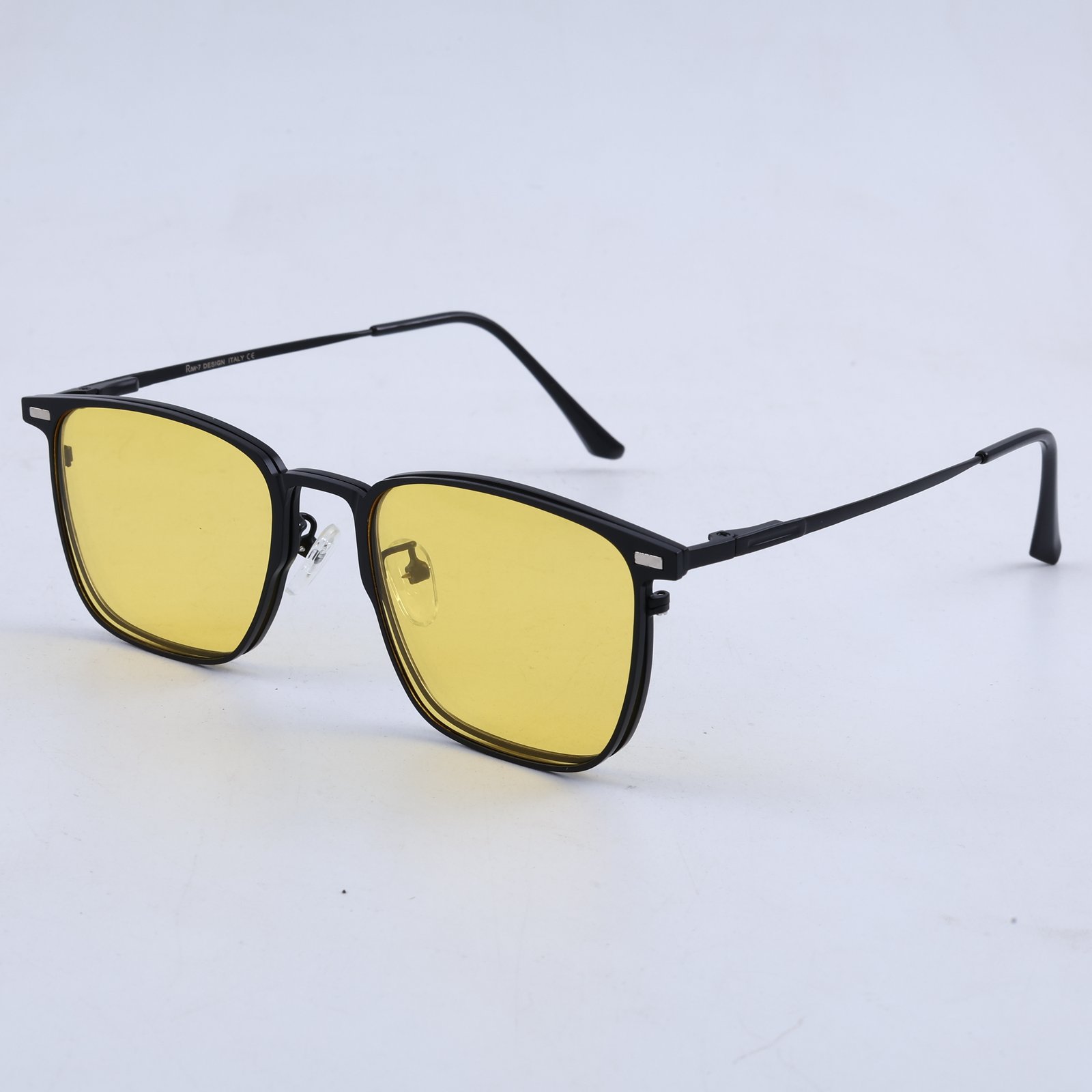 OG Titanium Eclipse | Luxury Matte Black Magnetic Clip-On Eyewear with Dual Lens Set