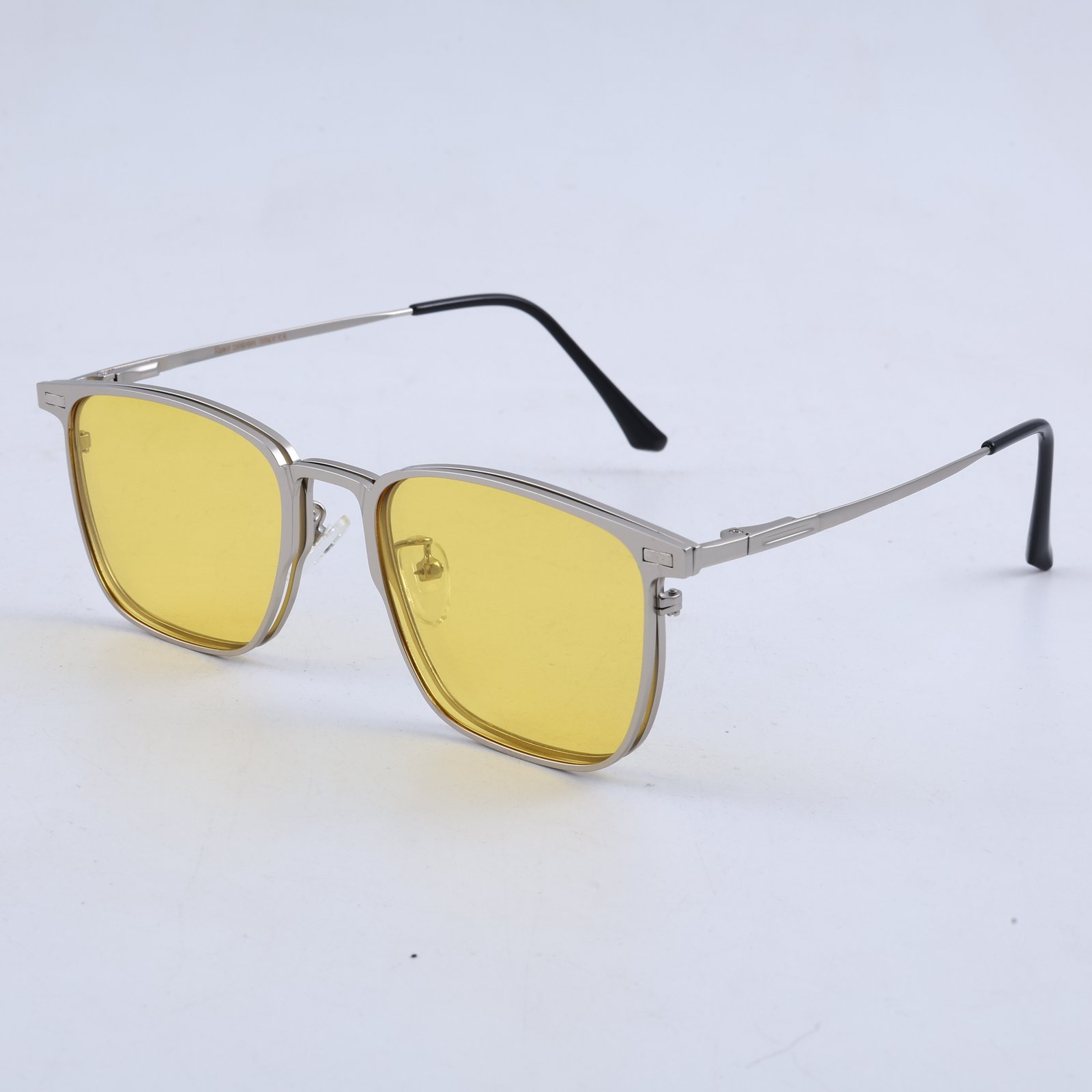 OG Titanium Eclipse | Premium Silver Magnetic Clip-On Eyewear