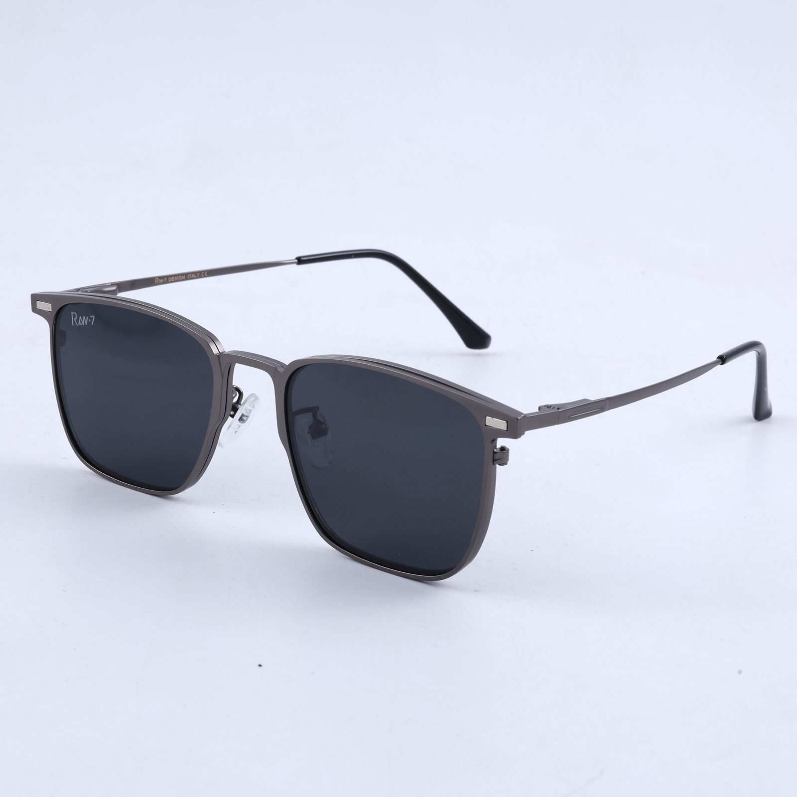 OG Titanium Sovereign | Premium Gunmetal Magnetic Clip-On Eyewear with Dual Lens Set