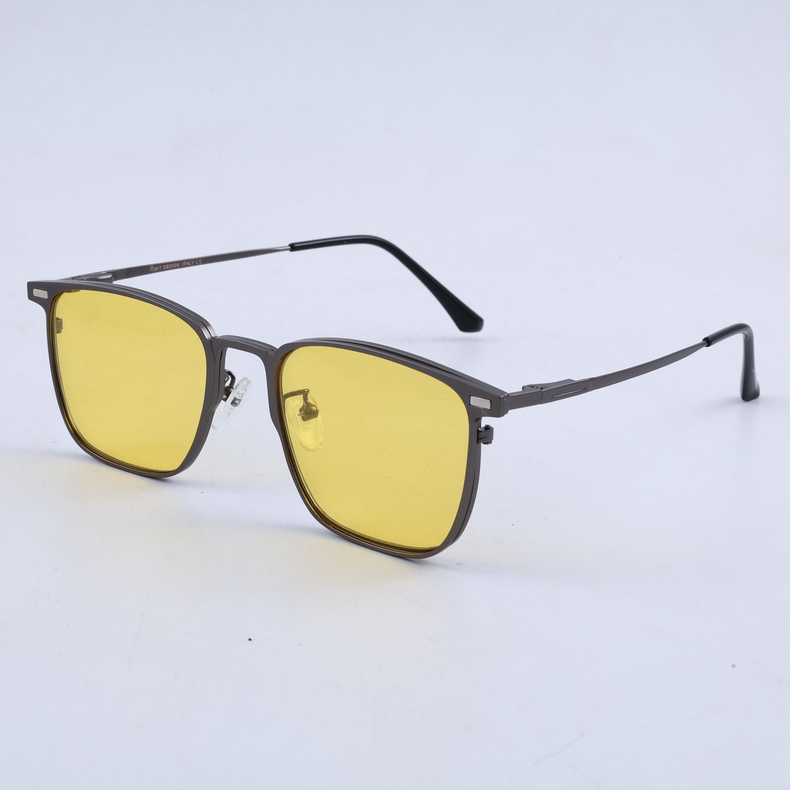 OG Titanium Sovereign | Premium Gunmetal Magnetic Clip-On Eyewear with Dual Lens Set