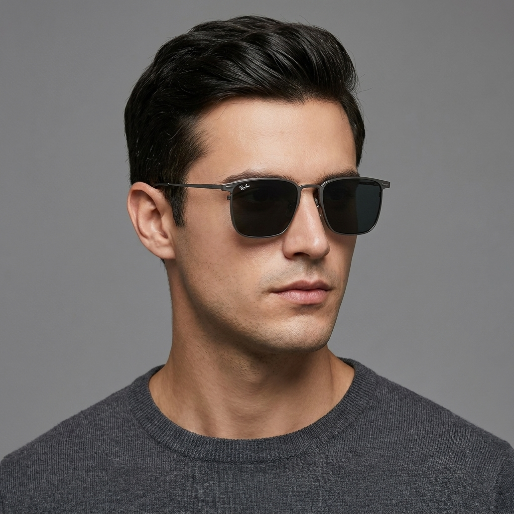 OG Titanium Sovereign | Premium Gunmetal Magnetic Clip-On Eyewear with Dual Lens Set