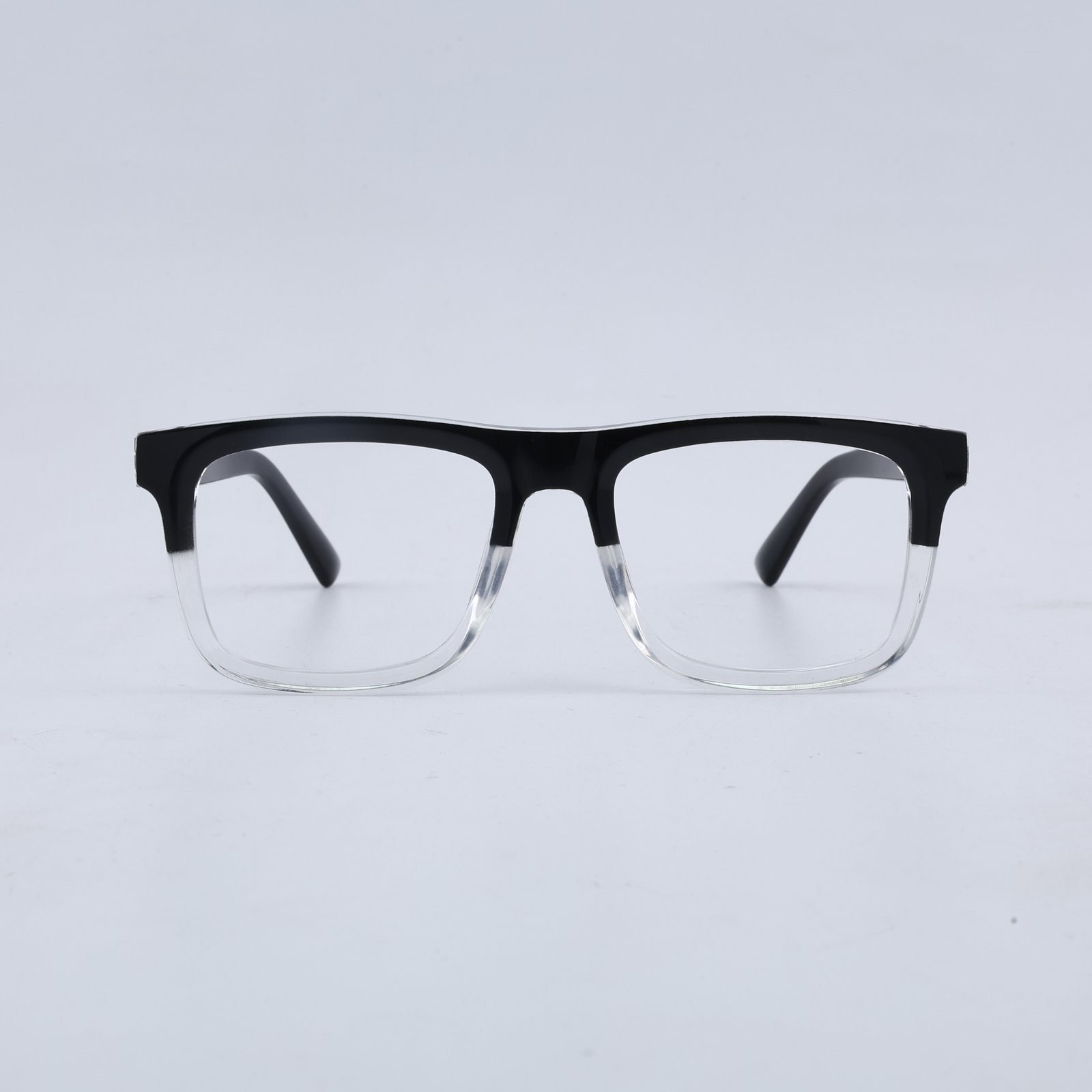 OG Urban Frost Full Rim Square Eyeglasses | Dual Tone Transparent Premium Optical Frame for Men