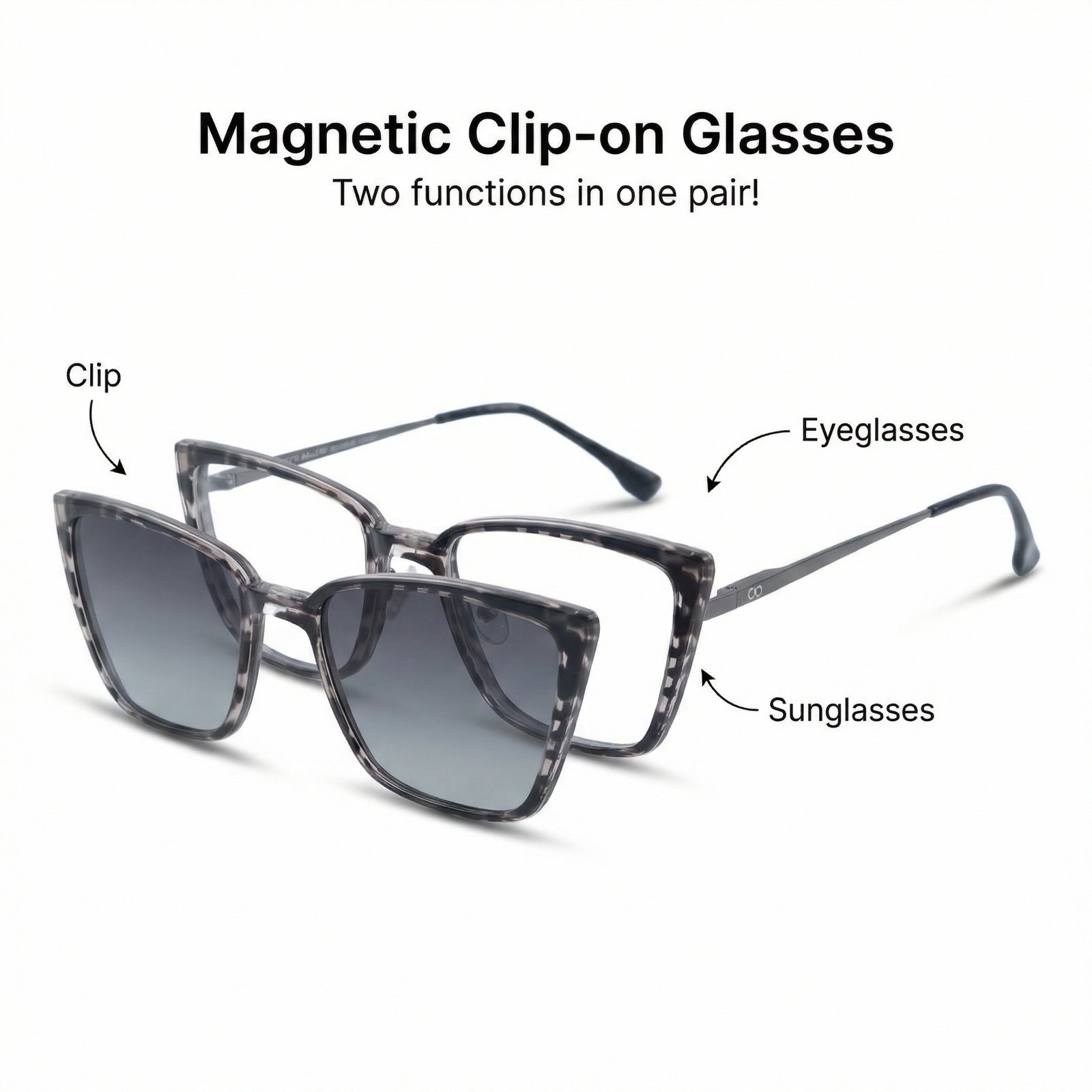 OG Urban Mist | Grey Transparent Cat-Eye Sunglasses
