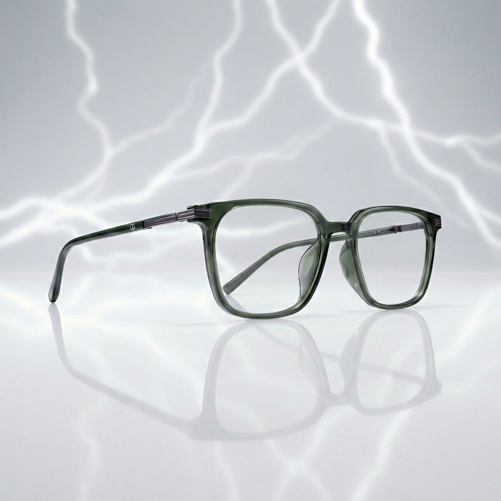 OG Urban Olive Full Rim Square Eyeglasses | Premium Lightweight Designer Optical Frame for Men