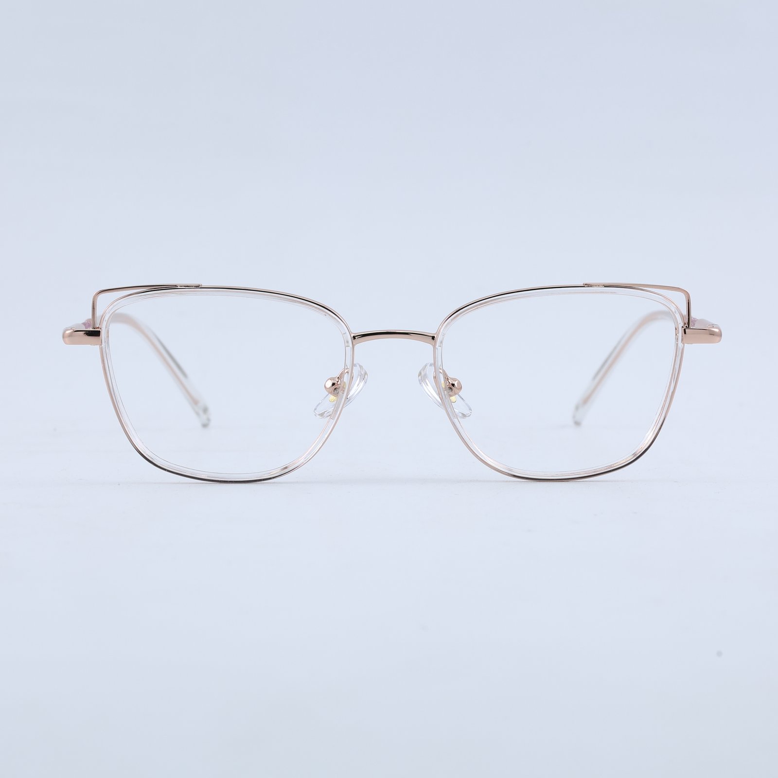 OG Cat Eye Full Rim Square Glasses | Matte Grey Frame for Women