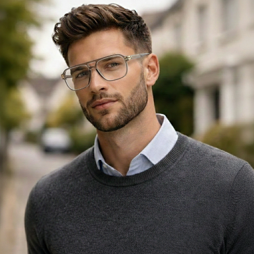 Square Drive Blue-Block Square Eyeglasses for Men & Women | Black, Brown & Grey