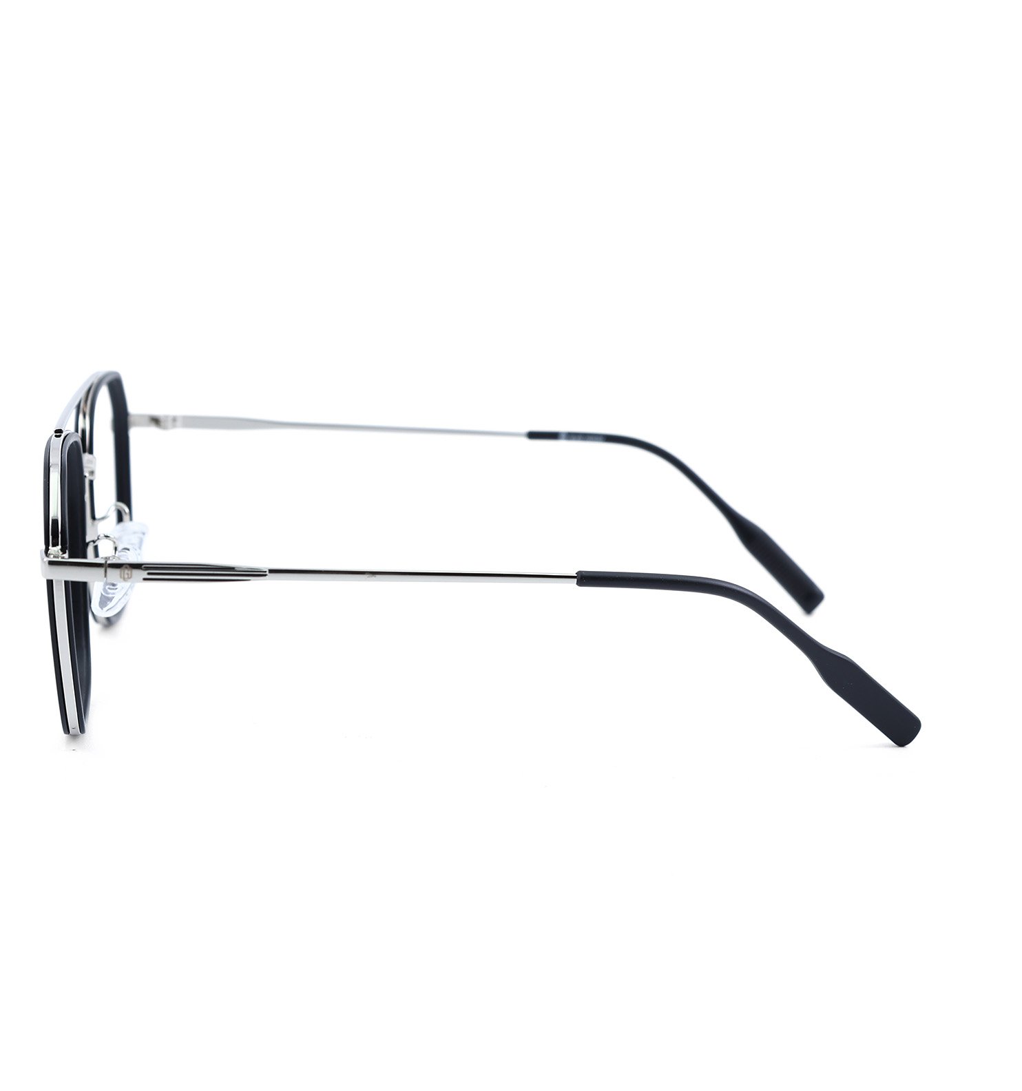 Square Metal Core Eyeglasses | Full Rim Optical Frame in Black & Brown