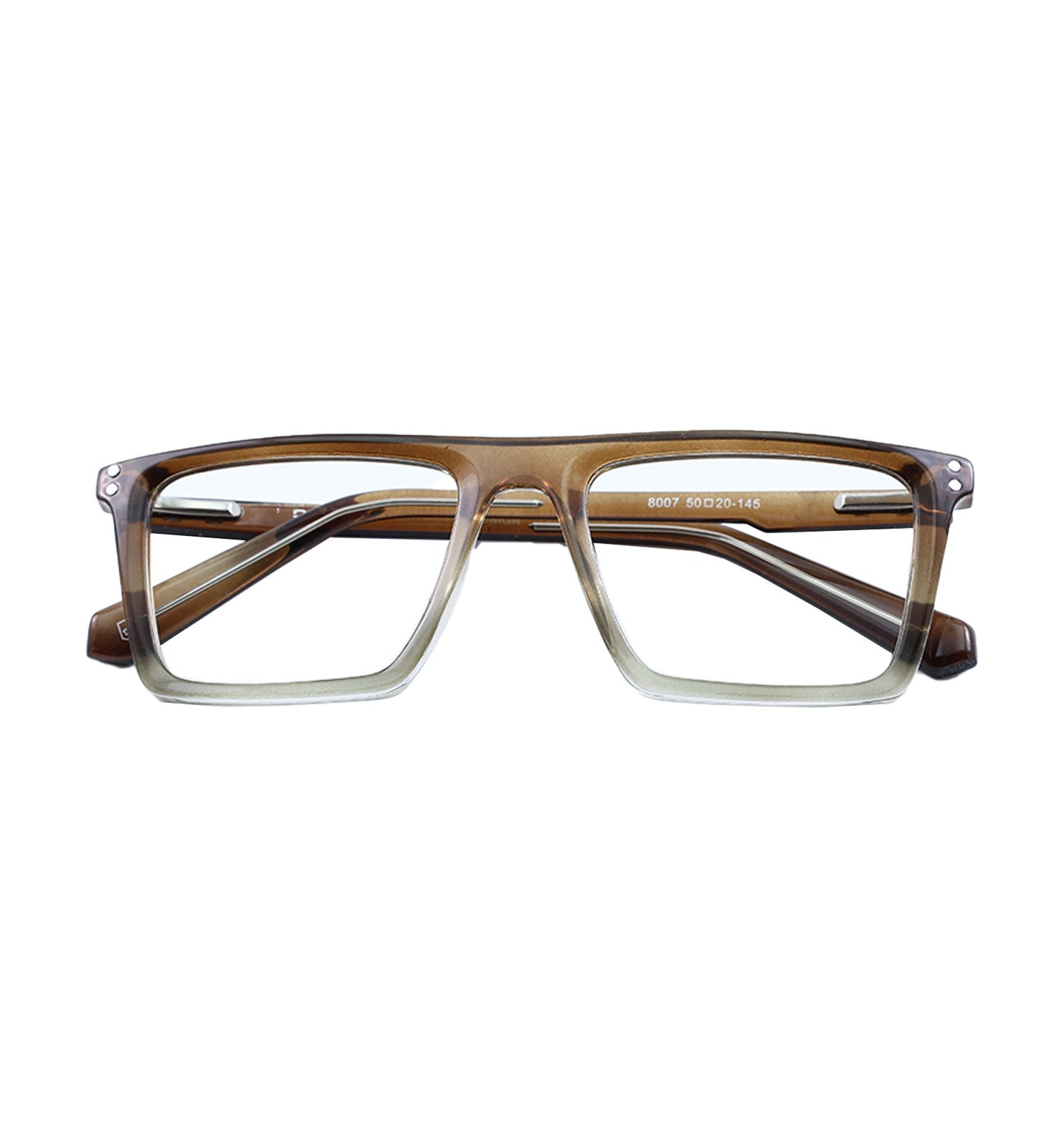 Square Neo Blue-Block Eyeglasses for Men & Women | Grey, Green & Brown Frame