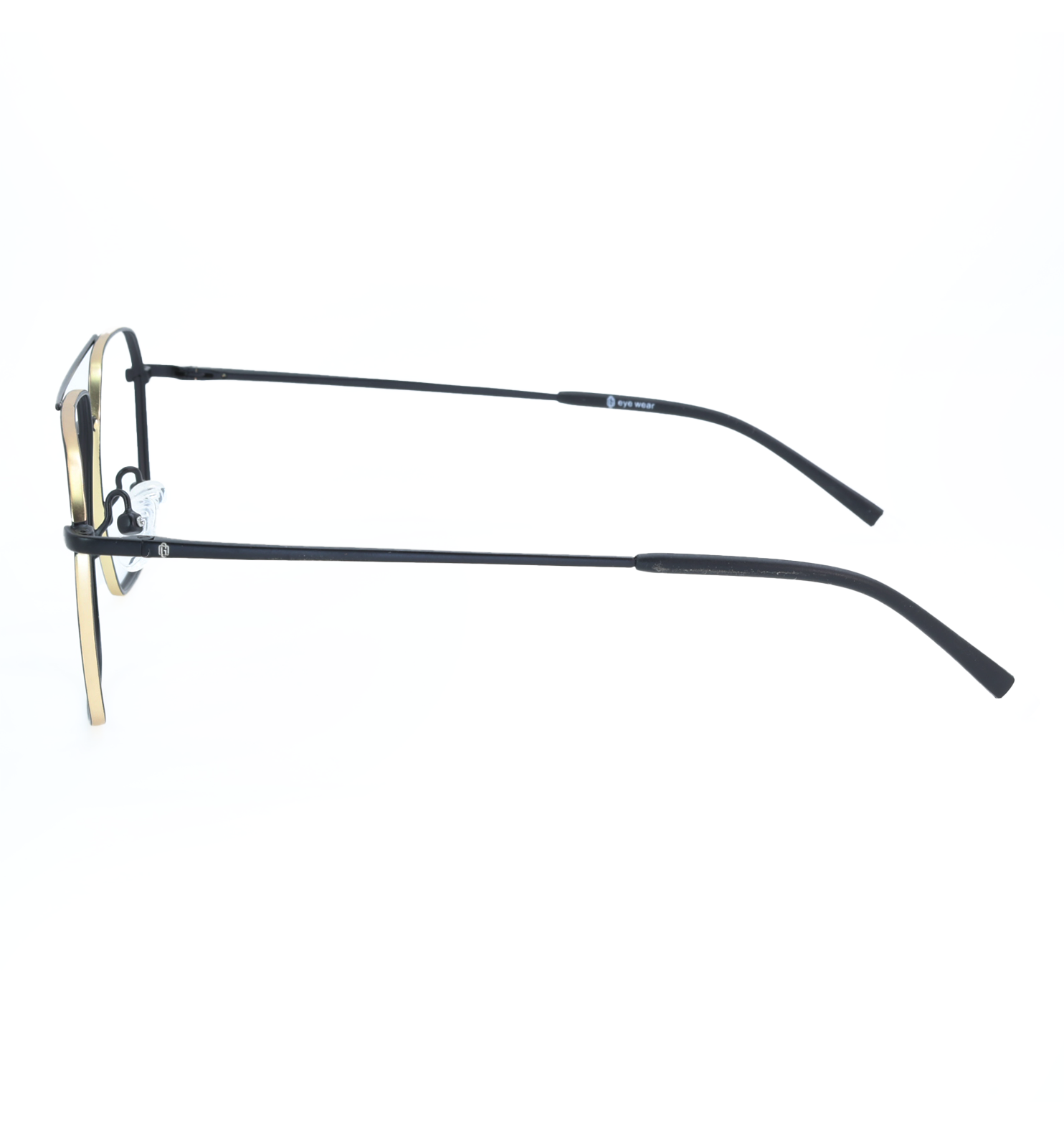 Thin Pilot Full Rim Metal Weightless Eyeglasses – Ultra-Light Aviator Frame | Available in Black & Grey