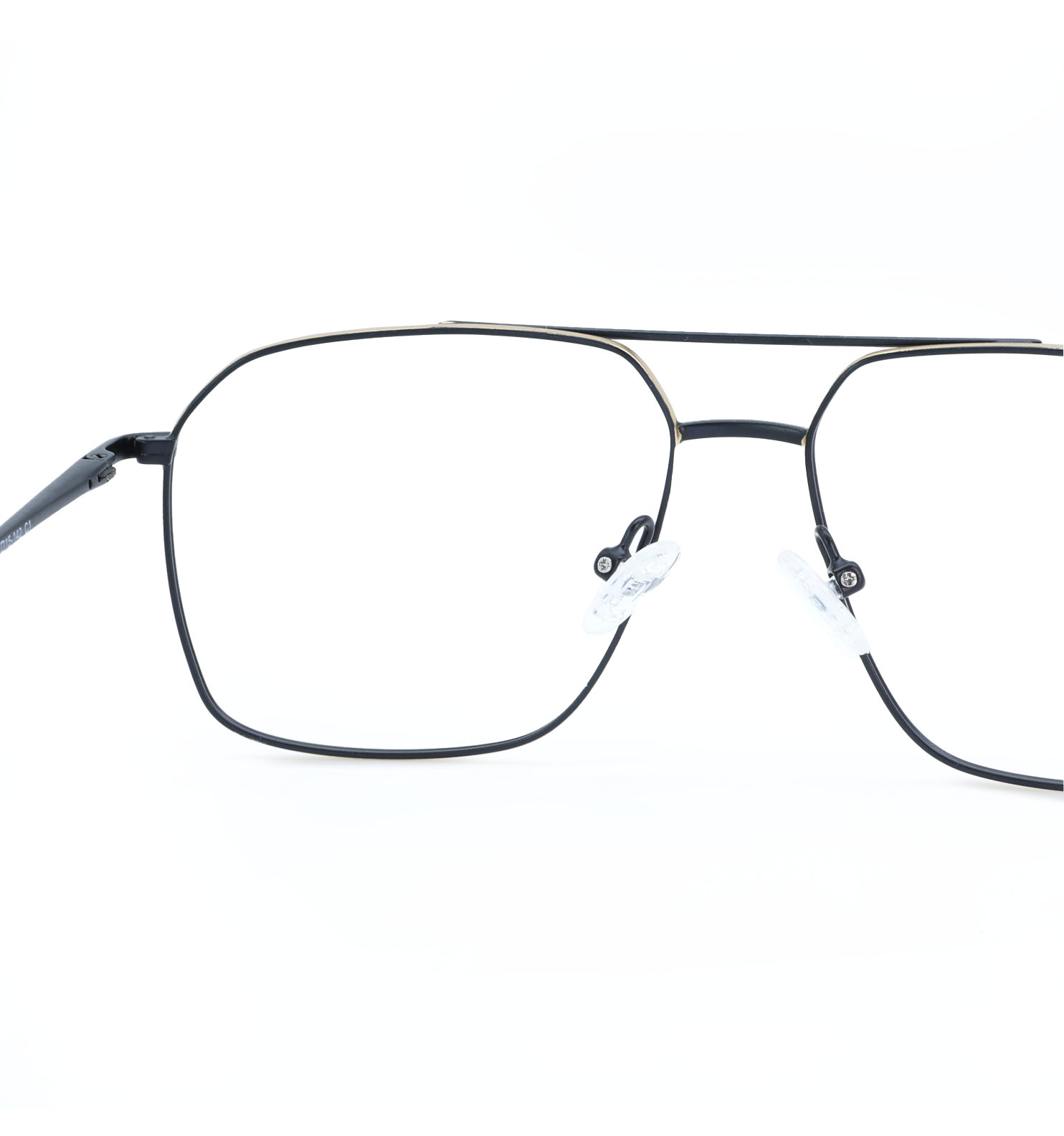 Thin Pilot Full Rim Metal Weightless Eyeglasses – Ultra-Light Aviator Frame | Available in Black & Grey