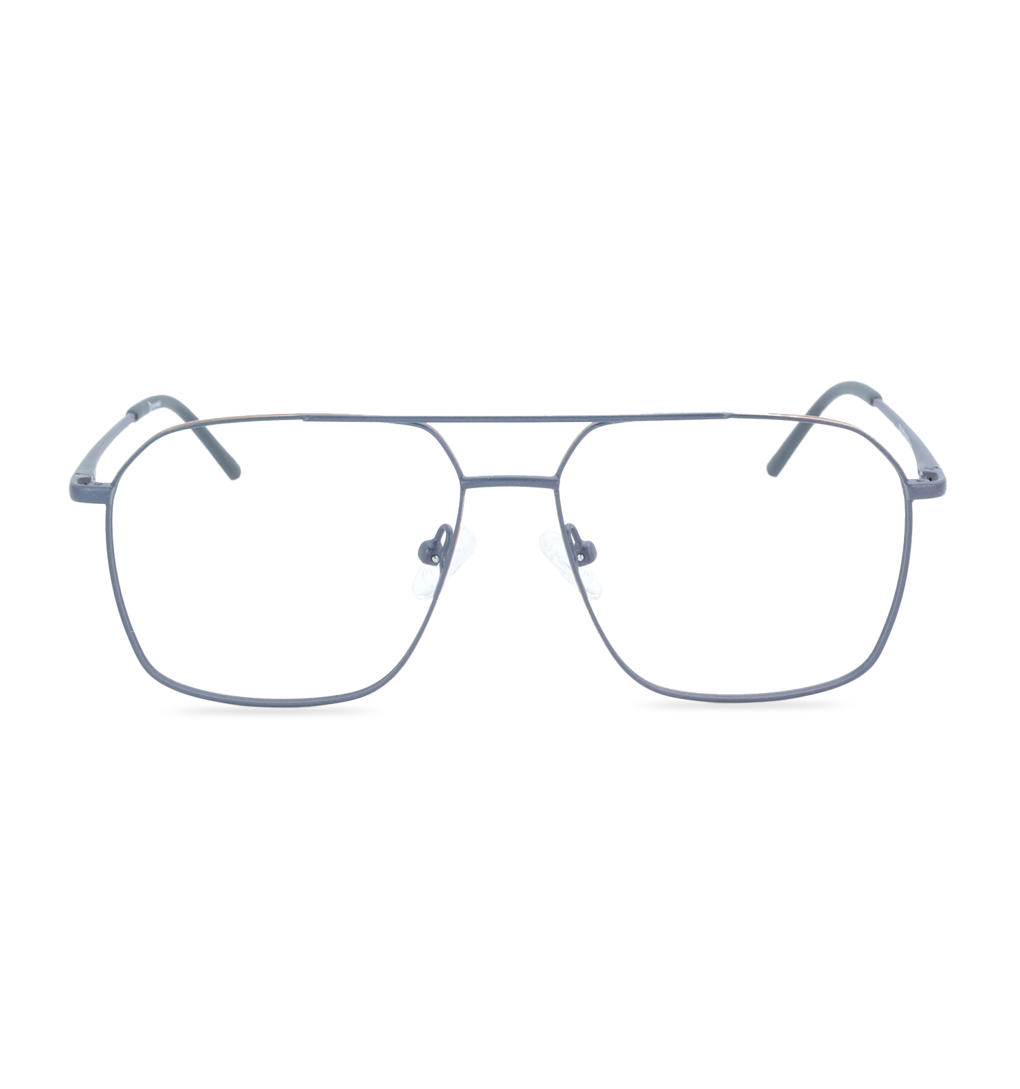 Thin Pilot Full Rim Metal Weightless Eyeglasses – Ultra-Light Aviator Frame | Available in Black & Grey