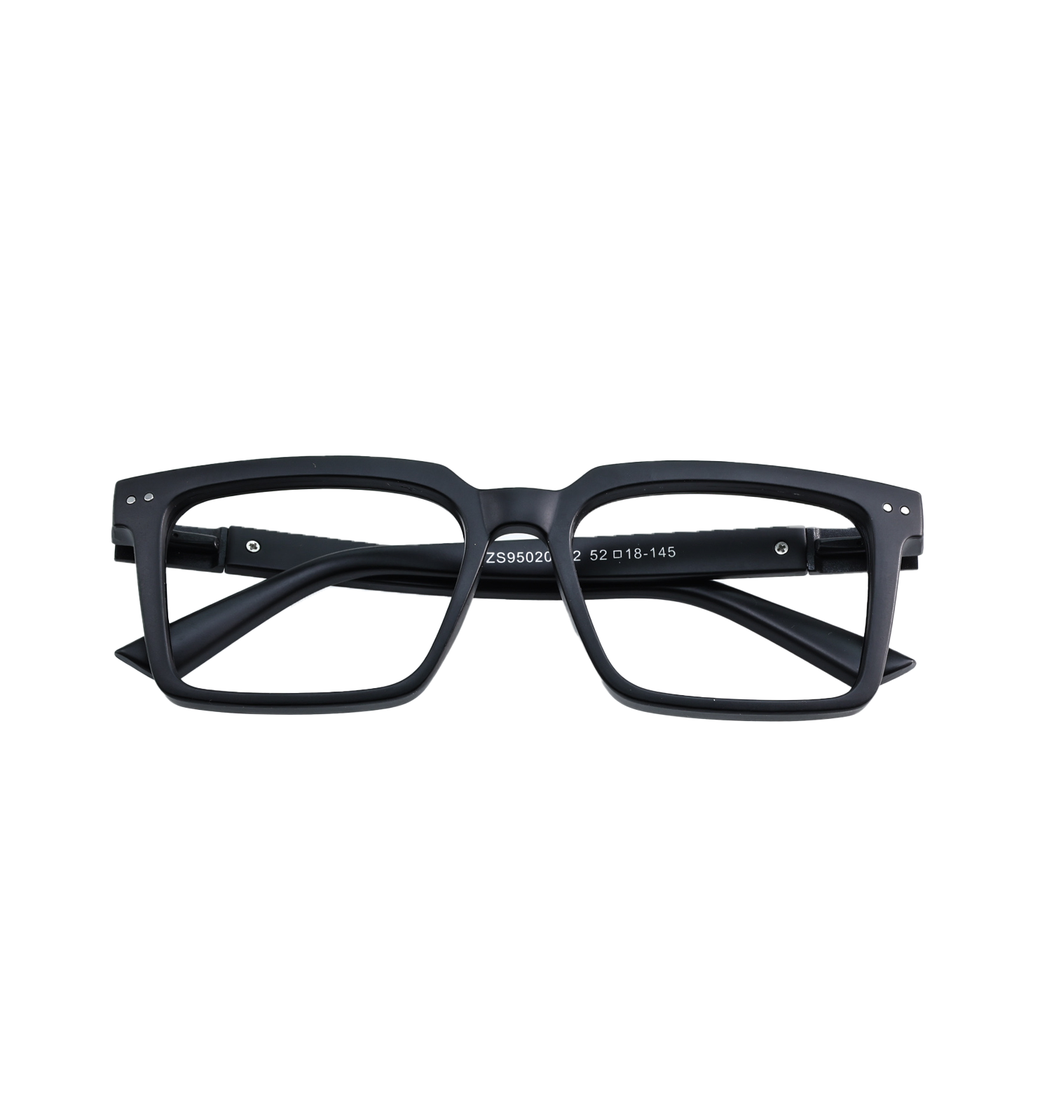 Unbreakable Carbon Fibre Square Eyeglasses – Full Rim Unisex Frame