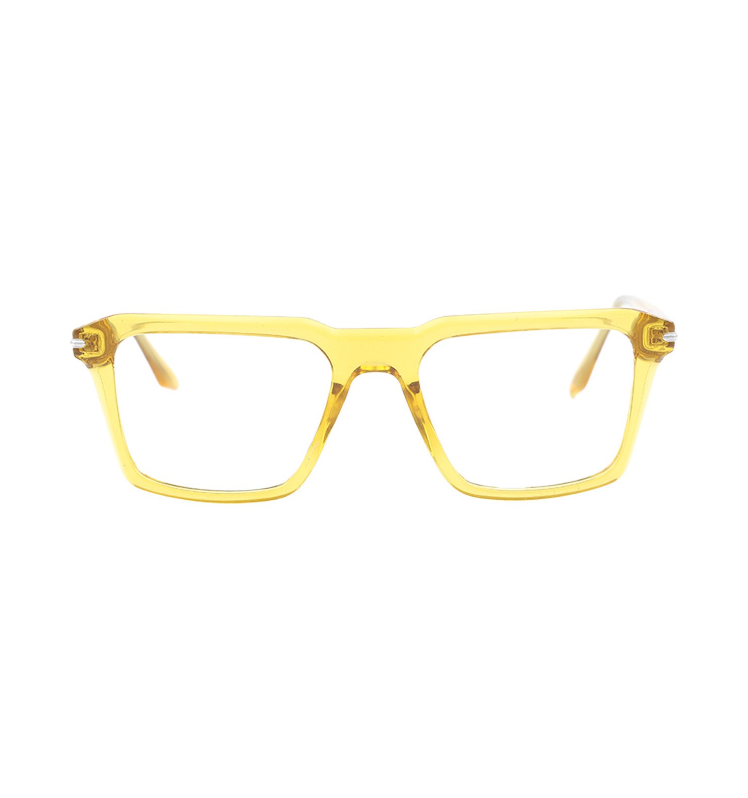 Urban Bold Square Frame Eyeglasses for Men – Orange & Yellow Full Rim Optical Glasses