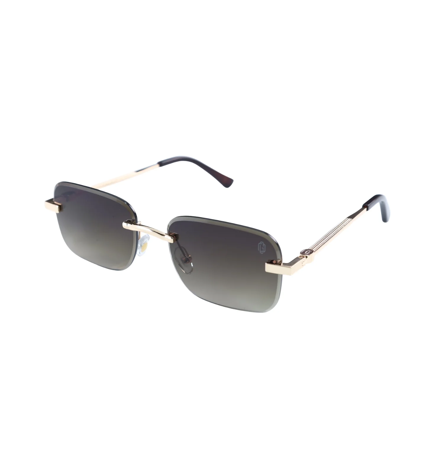 OG Luxe Rimless | Gold Minimal Gradient Smoke Sunglasses